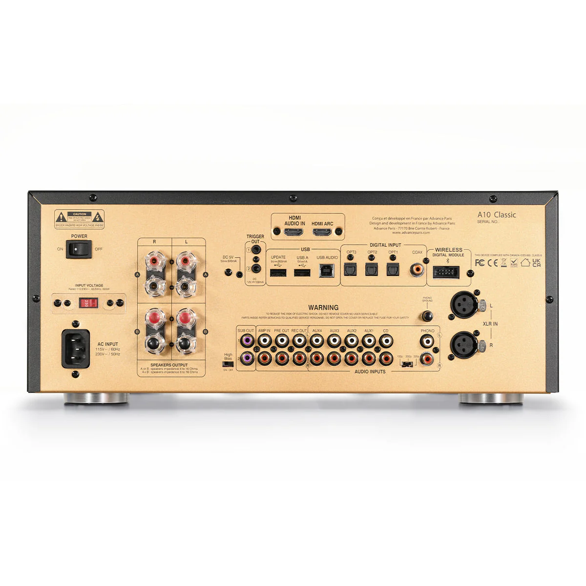 Advance Paris A10 Classic Integrated Amplifier (Black) - Image 2