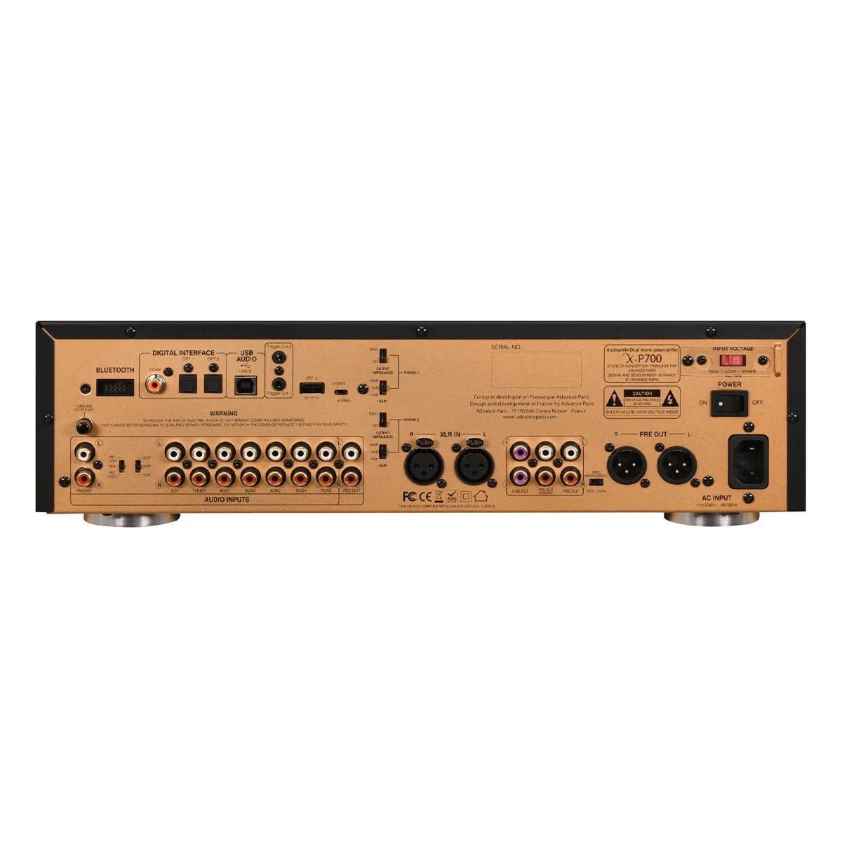 Advance Paris X-P700 Stereo Preamplifier (Black) - Image 2