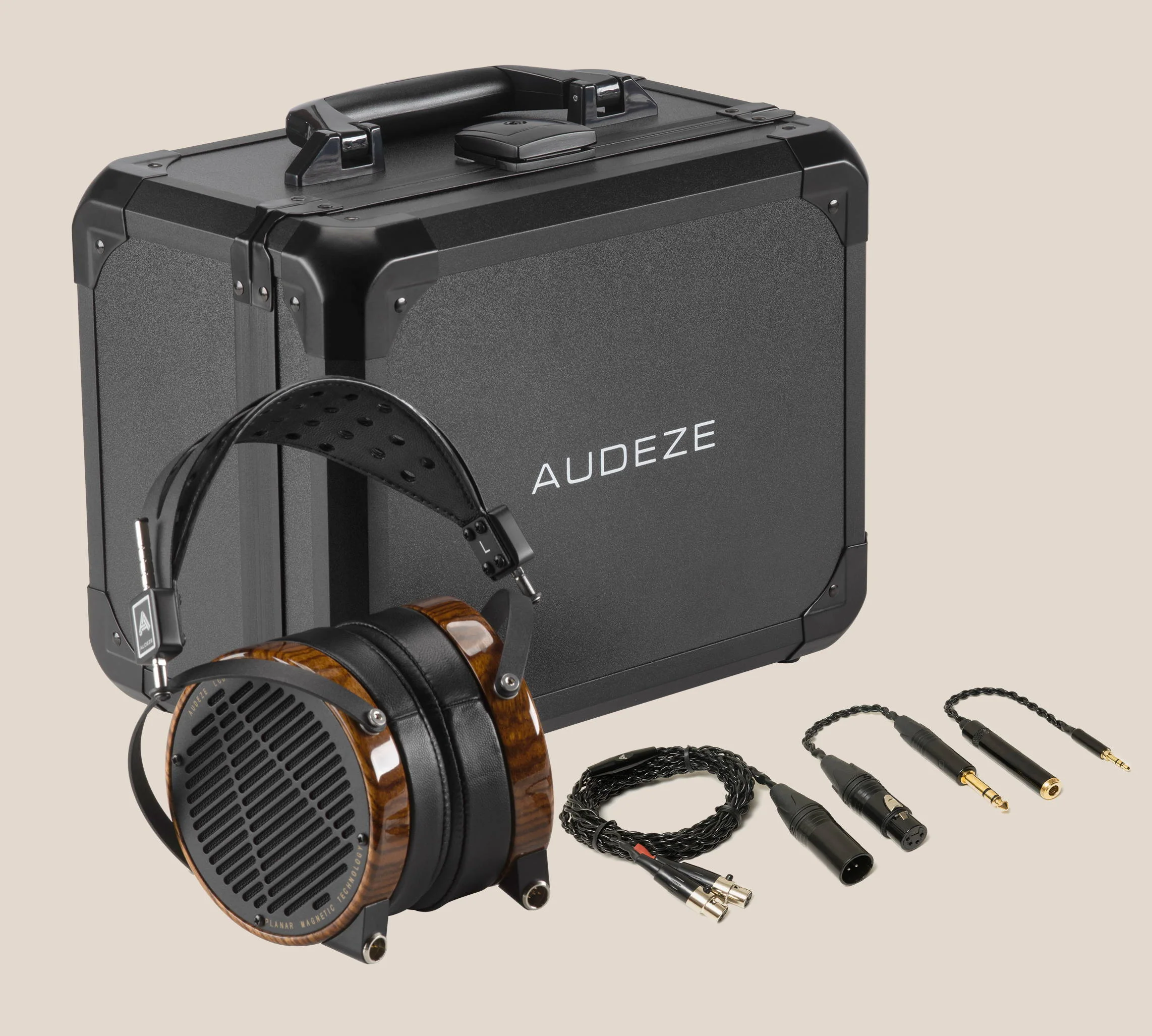 Audeze LCD-3 Over Ear Open Back Studio Headphones (Zebrano Wood) - Image 5
