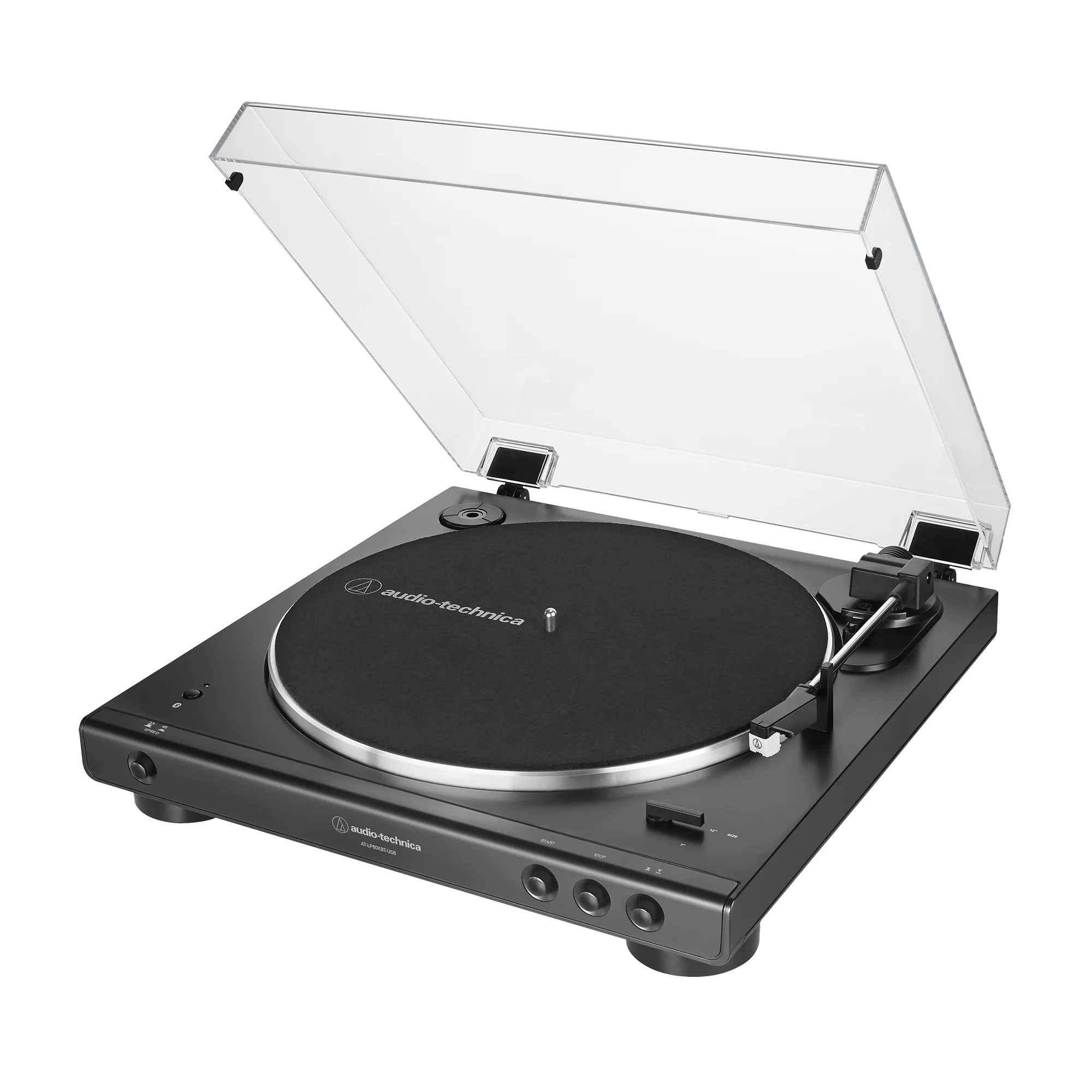 Audio-Technica AT-LP60XBT-USB-BK Fully Automatic Belt-Drive Stereo Turntable with Bluetooth and USB (Black) - Image 2
