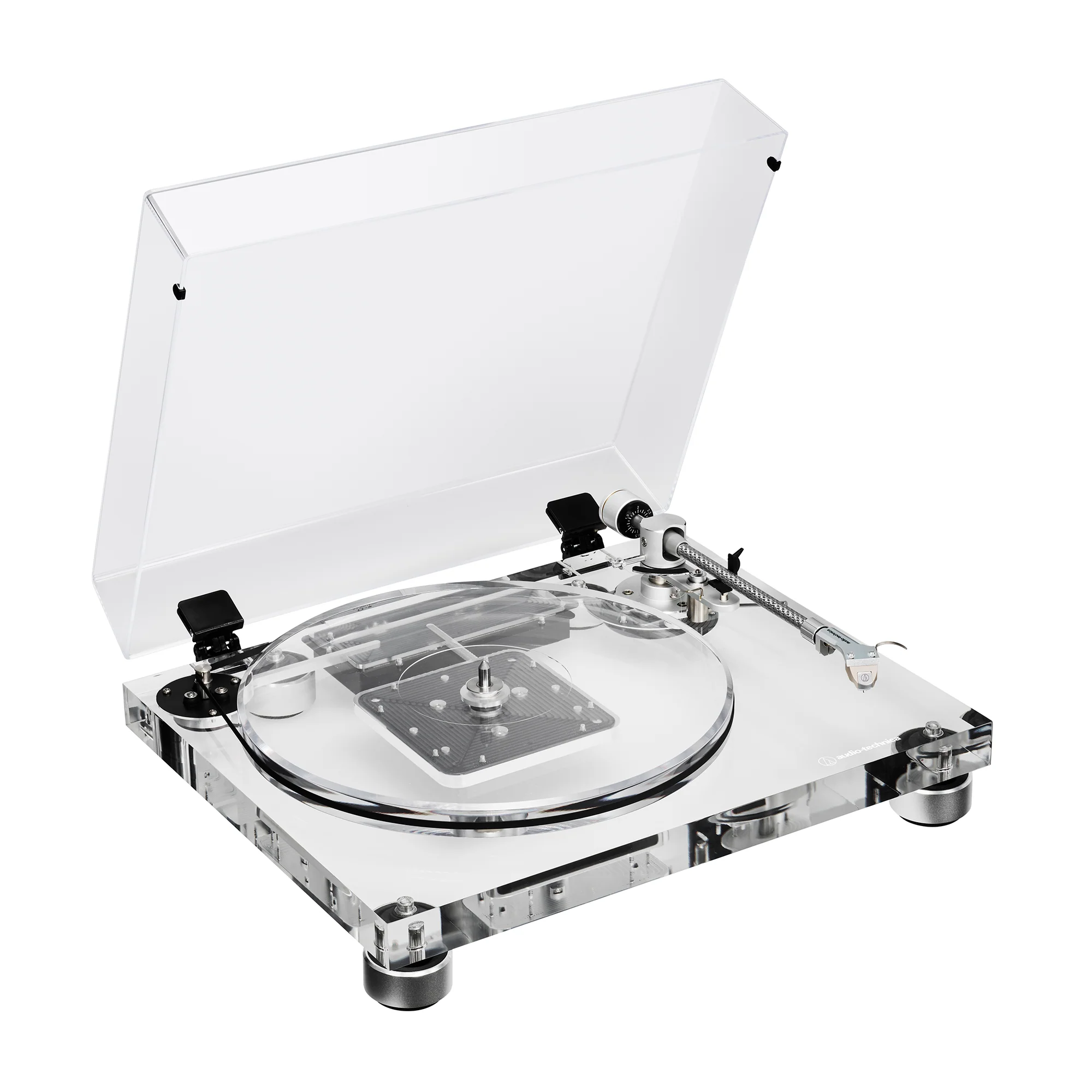 Audio-Technica AT-LPA2 Fully Manual Belt-Drive Turntable (Clear)