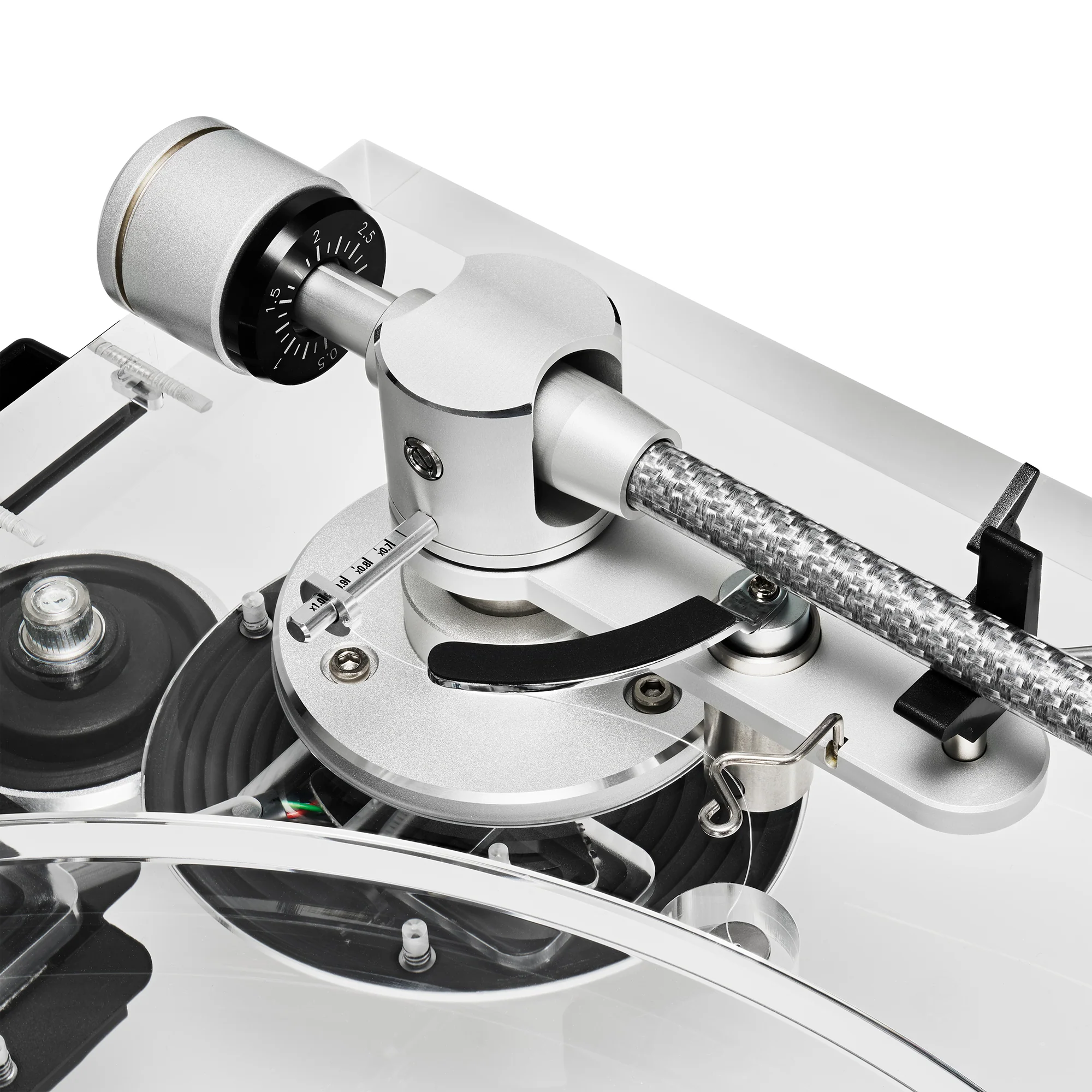 Audio-Technica AT-LPA2 Fully Manual Belt-Drive Turntable (Clear) - Image 9