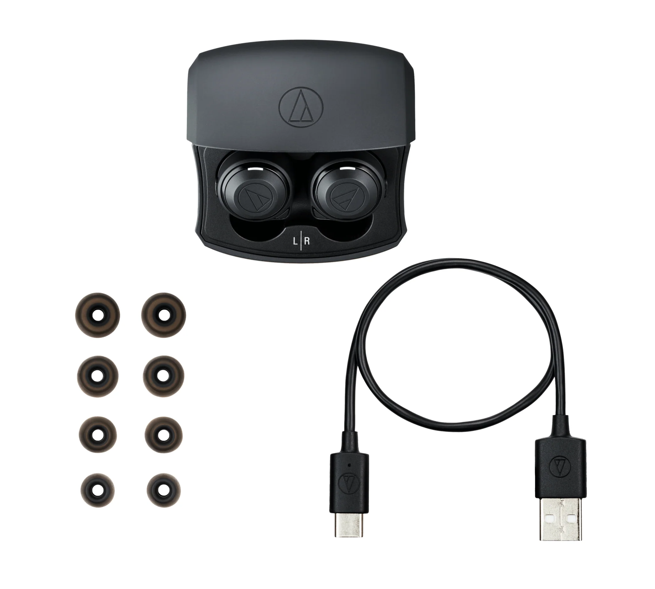 Audio-Technica ATH-CKS50TW True Wireless Noise Canceling Earbuds (Black) - Image 5