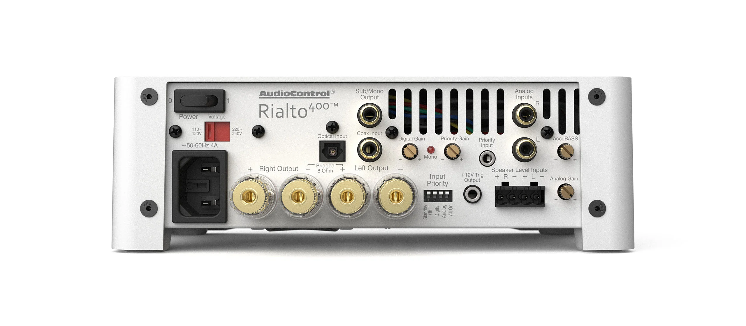 AudioControl Rialto 400 Compact Amplifier And DAC (White) - Image 4