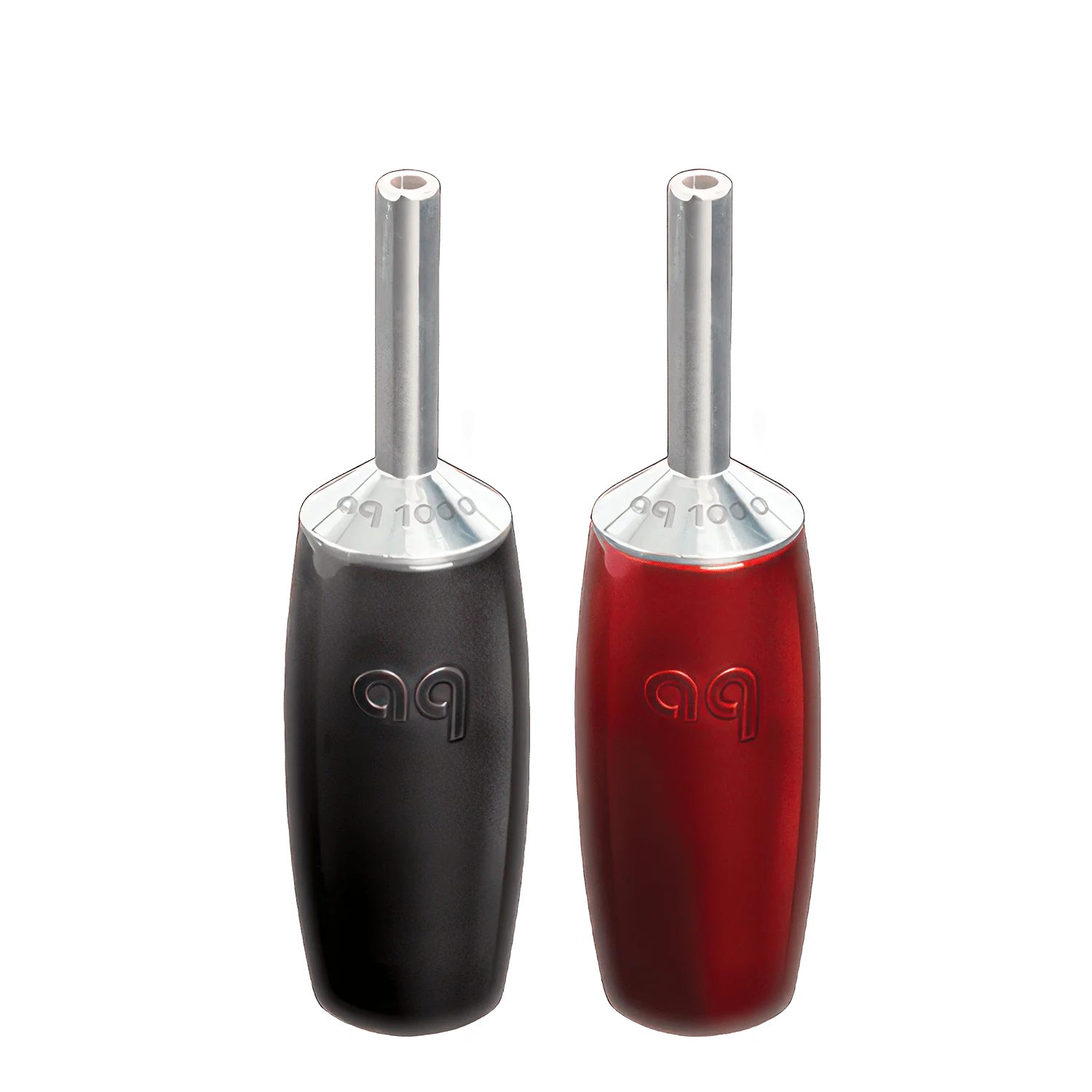 AudioQuest 1000 Series Banana Silver Speaker Connectors (Full Range - Set of 4)