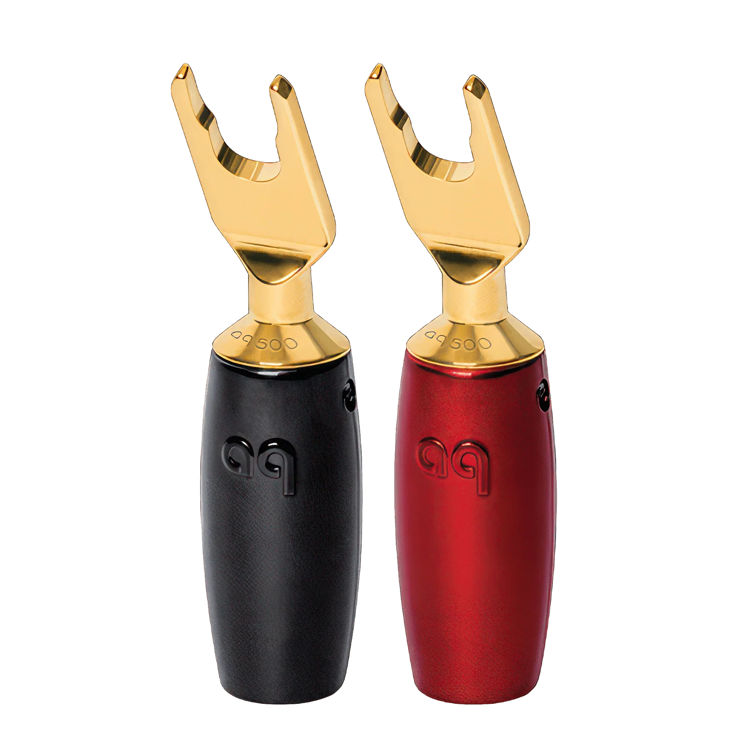 AudioQuest 500 Series Multi-Spade Gold Speaker Connectors (Full Range - Set of 4)