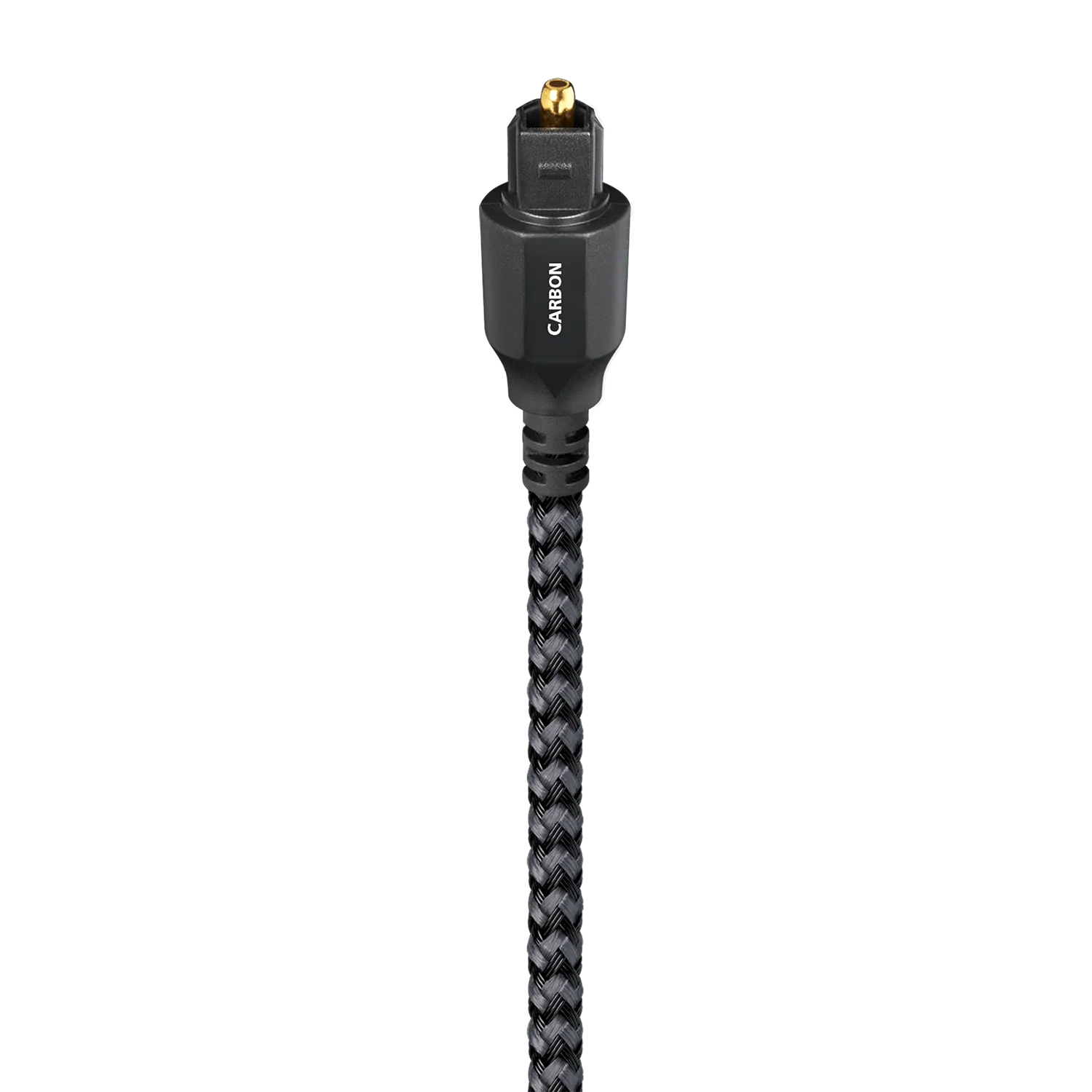 AudioQuest Carbon Optical Toslink Fiber-Optic Cable + Mini-Adaptor (1x Male Toslink > 1x Male Toslink, Single)