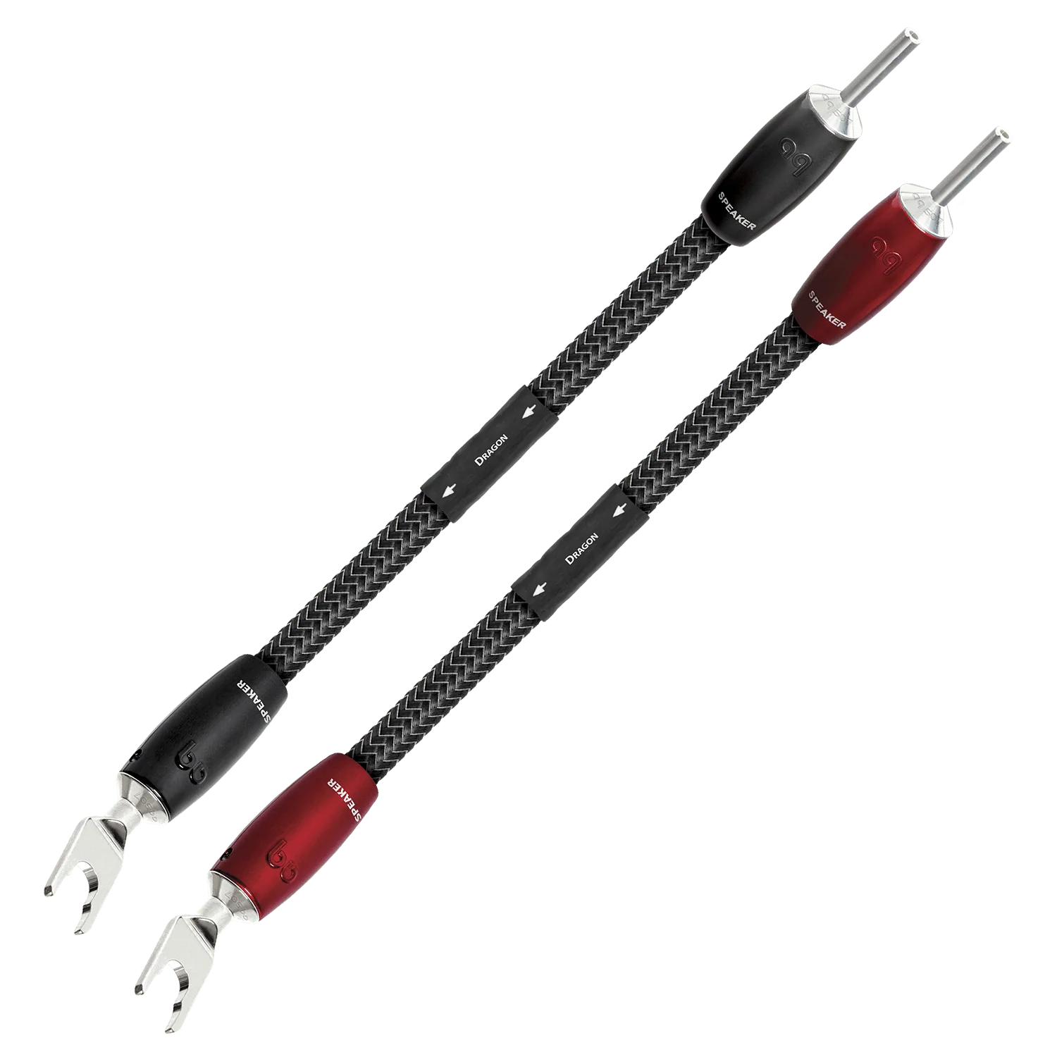 AudioQuest Dragon BiWire Jumpers with 1000 Series Connectors - Silver (Set of 4)