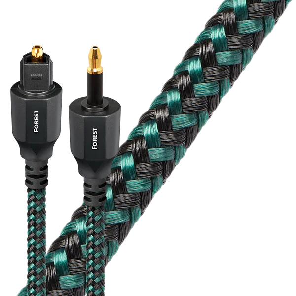 AudioQuest Forest Optical Toslink Fiber-Optic Cable + Mini-Adaptor (1x Male Toslink > 1x Male Toslink, Single) - Image 6