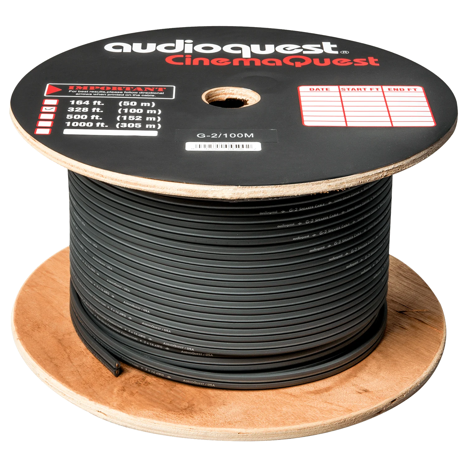 AudioQuest G2 15 AWG Bulk Speaker Cable (Spool) - Image 2