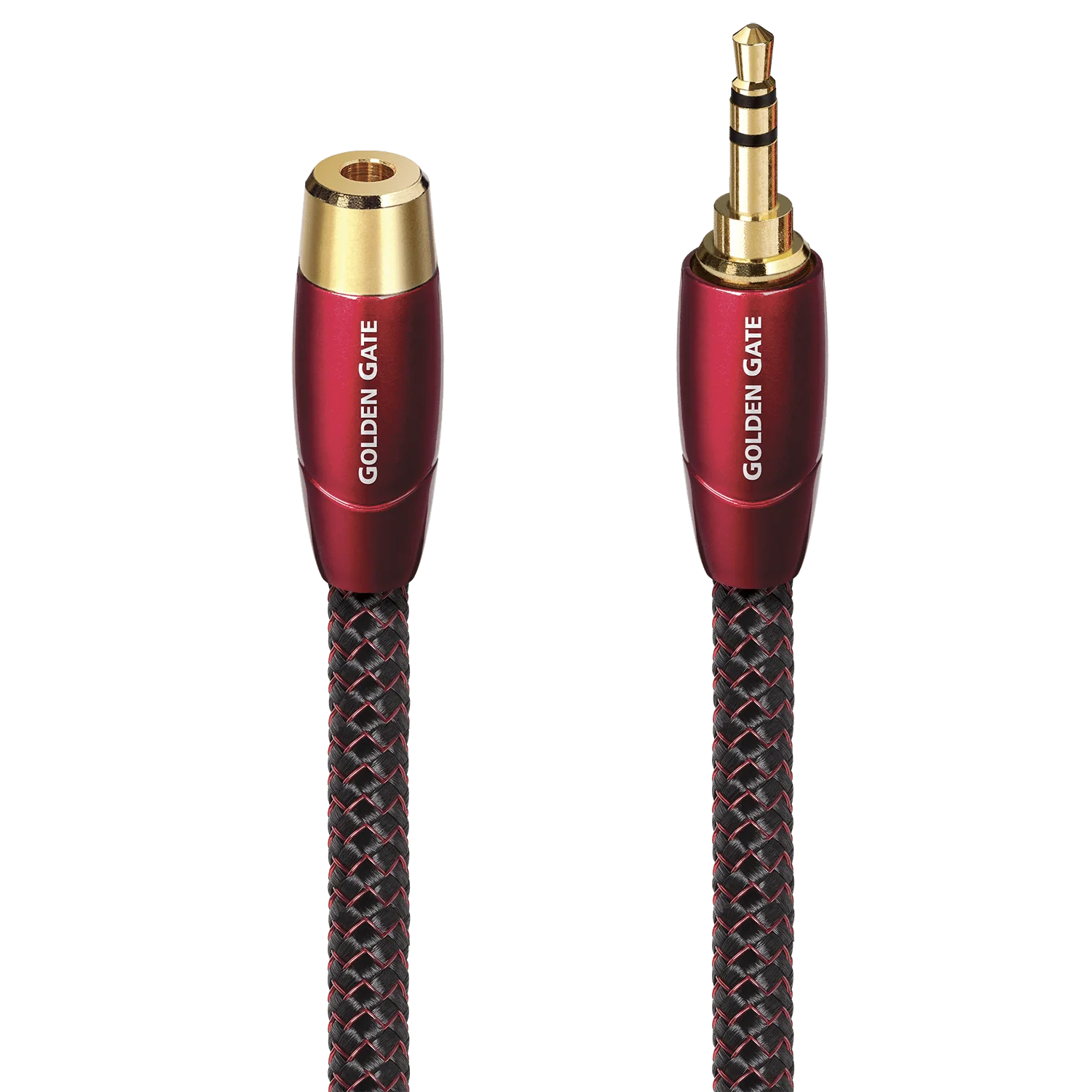 AudioQuest Golden Gate 3.5mm Mini M > F Analog Audio Interconnect Cable