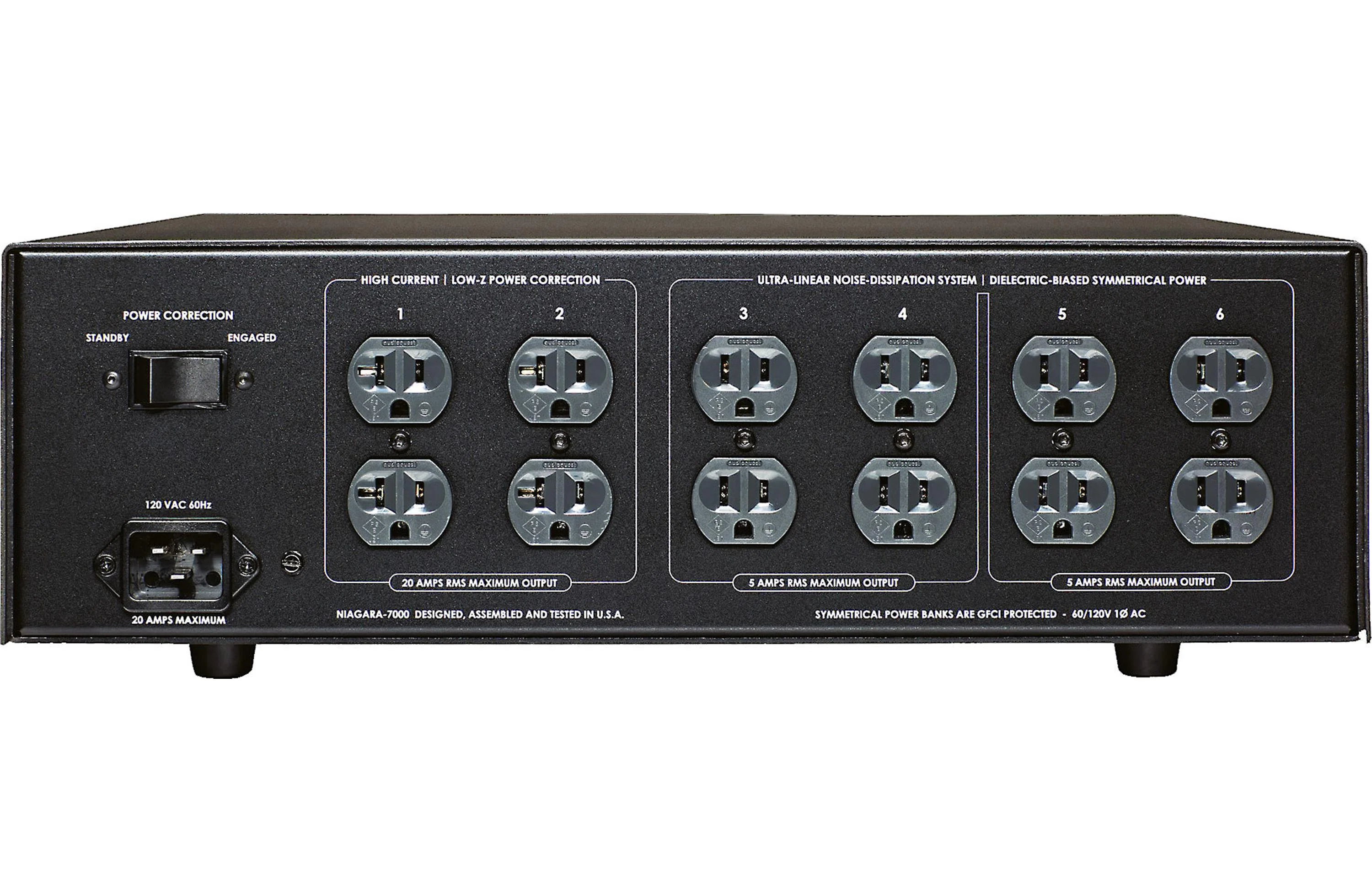 AudioQuest Niagara 7000 12-Outlet Power Conditioner w/ Linear Noise-Dissipation & Non-Sacrificial Surge Protection - Image 2