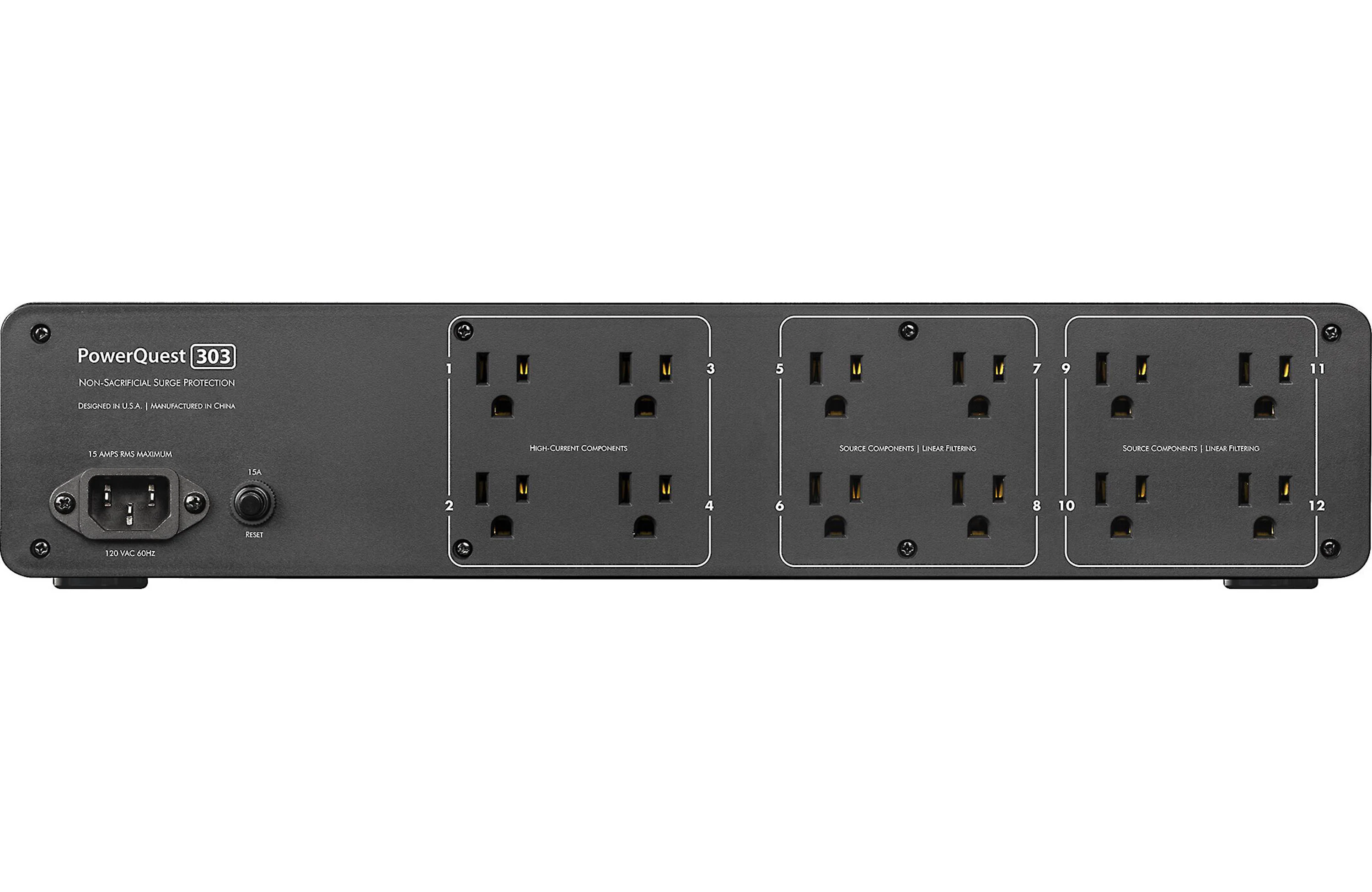 AudioQuest PowerQuest 303 12-Outlet Power Conditioner & Non-Sacrificial Surge Protector - Image 3