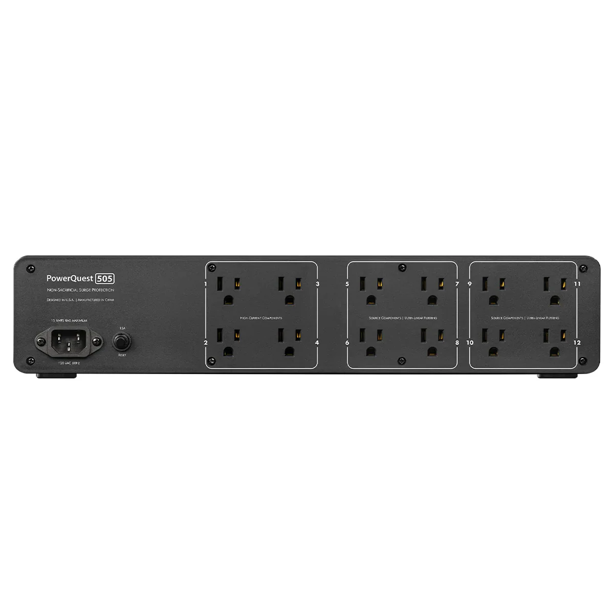 AudioQuest PowerQuest 505 12-Outlet Power Conditioner & Non-Sacrificial Surge Protector - Image 3