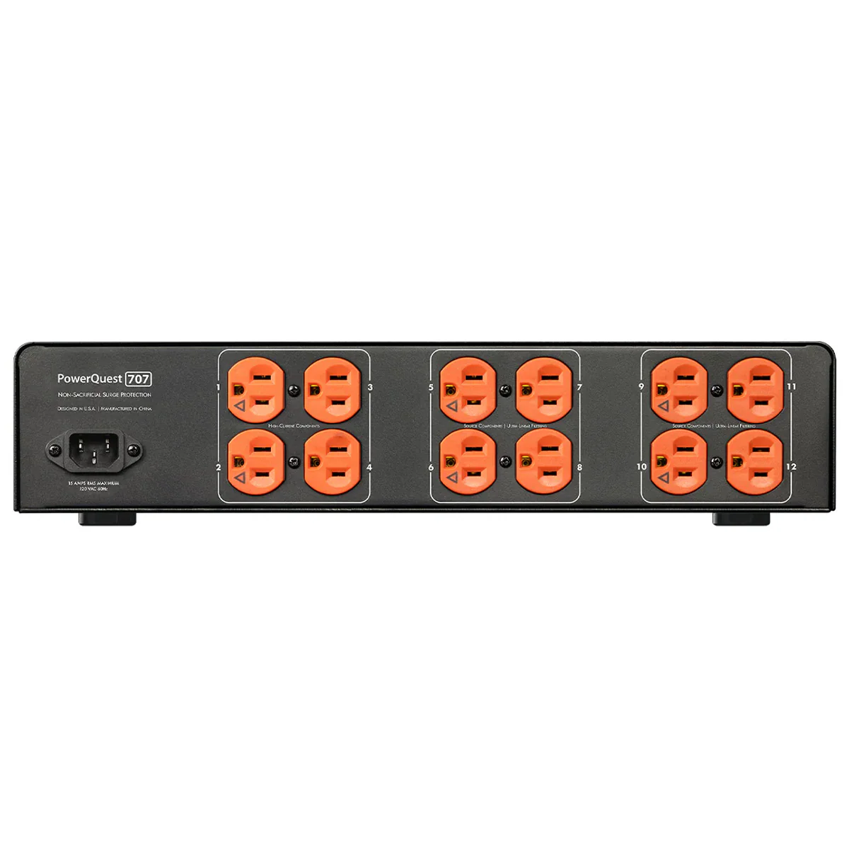 AudioQuest PowerQuest 707 12-Outlet Power Conditioner & Non-Sacrificial Surge Protector - Image 3
