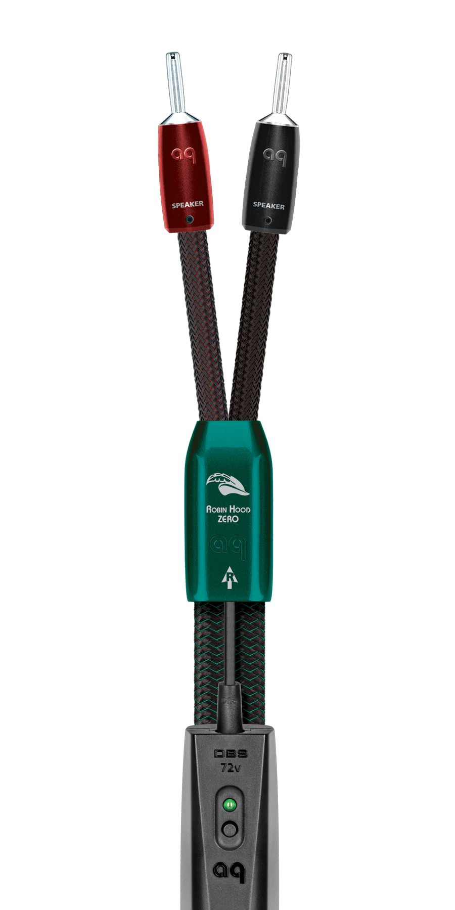 AudioQuest Robin Hood ZERO Speaker Cable w/ ZERO-Tech for Full-Range or Treble (Pair)