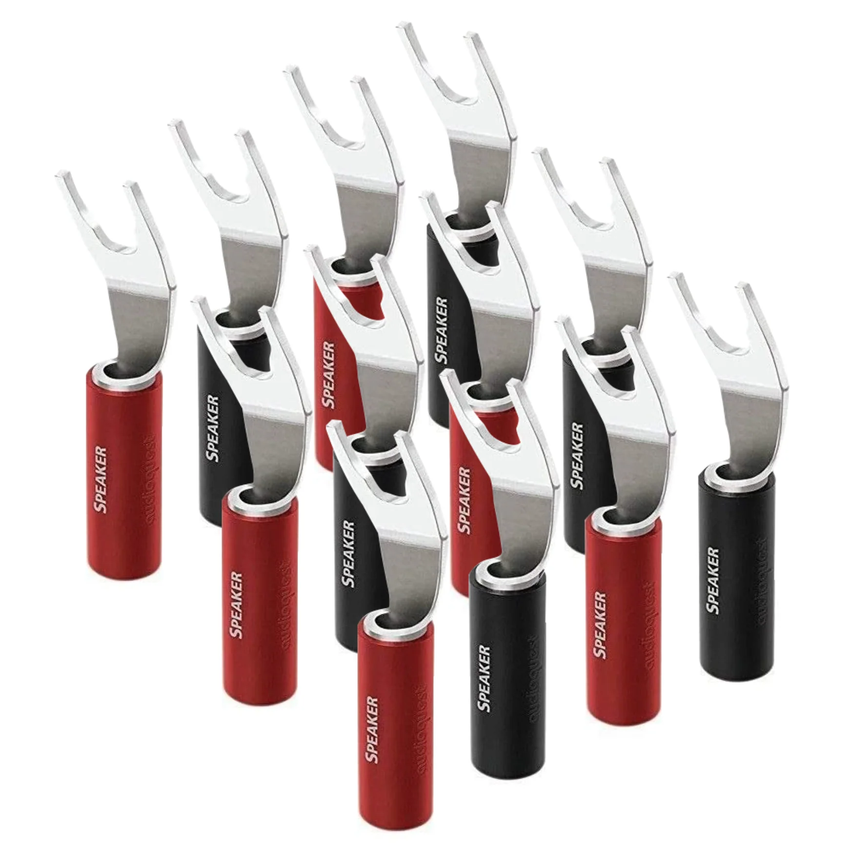 AudioQuest SureGrip 100 Silver Multi-Spade Speaker Connectors (Set of 12) - Image 3