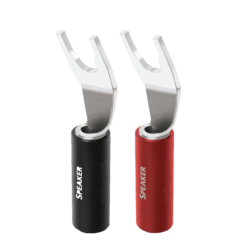 AudioQuest SureGrip 100 Silver Multi-Spade Speaker Connectors (Set of 8)
