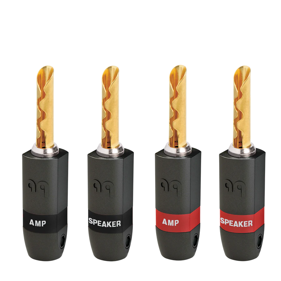 AudioQuest SureGrip 300 Gold Banana Speaker Connectors (Set of 4)