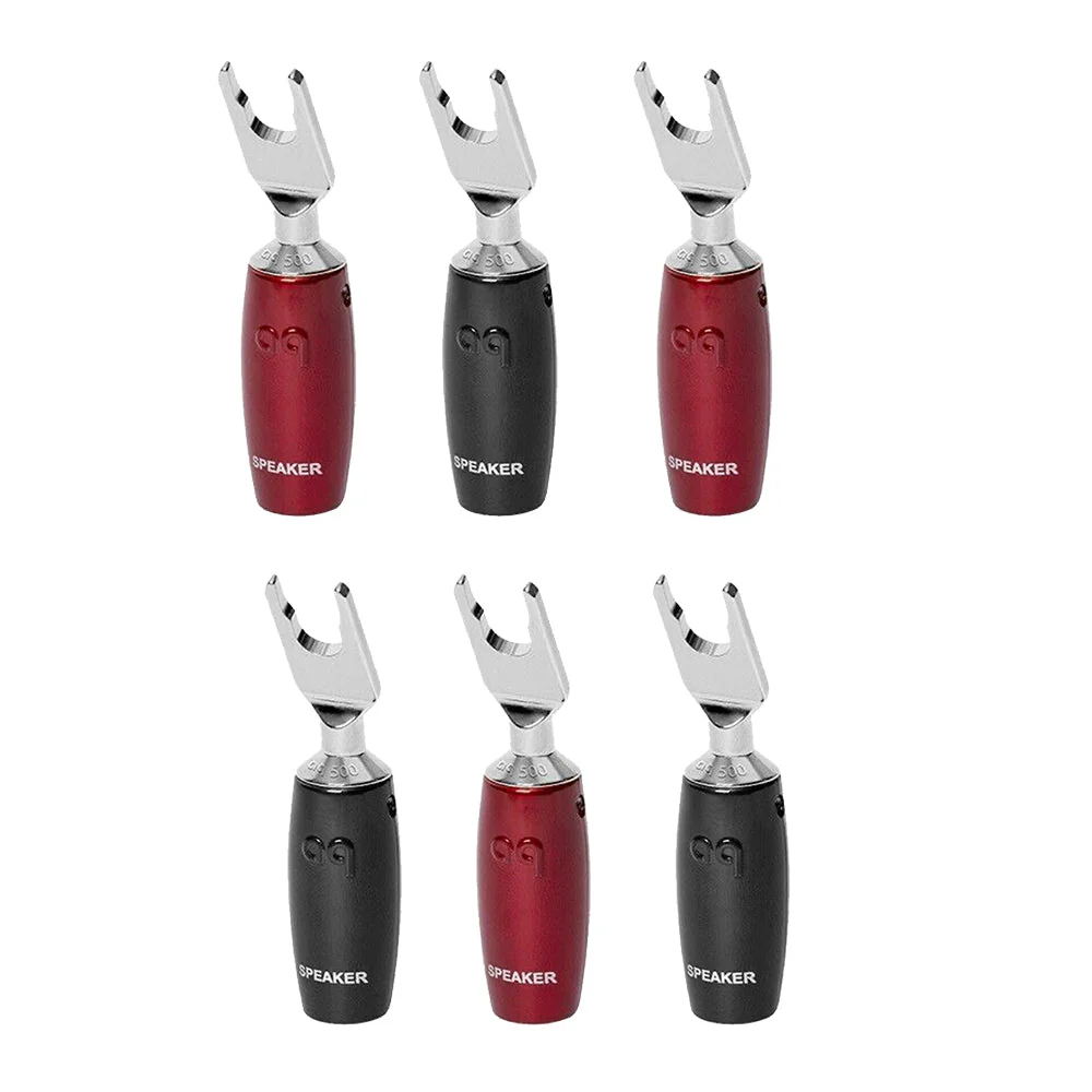 AudioQuest 500 Series Multi-Spade Silver Speaker Connectors (BiWire - Set of 6) - Image 3
