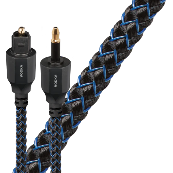 AudioQuest Vodka Optical Toslink Fiber-Optic Cable + Mini-Adaptor (1x Male Toslink > 1x Male Toslink, Single) - Image 6