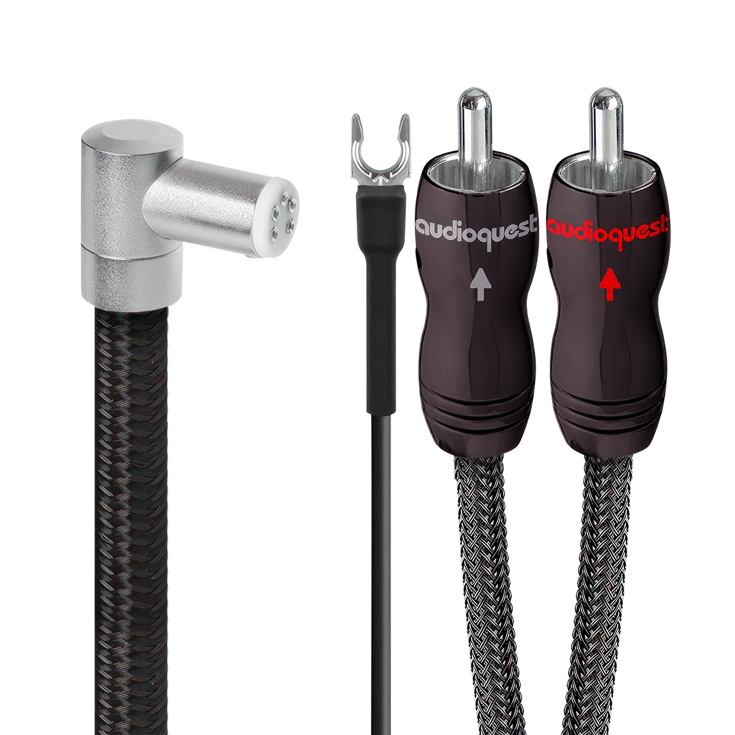 AudioQuest WEL Signature 90˚ Tonearm JIS > RCA Limited Edition Cable + Ground Wire