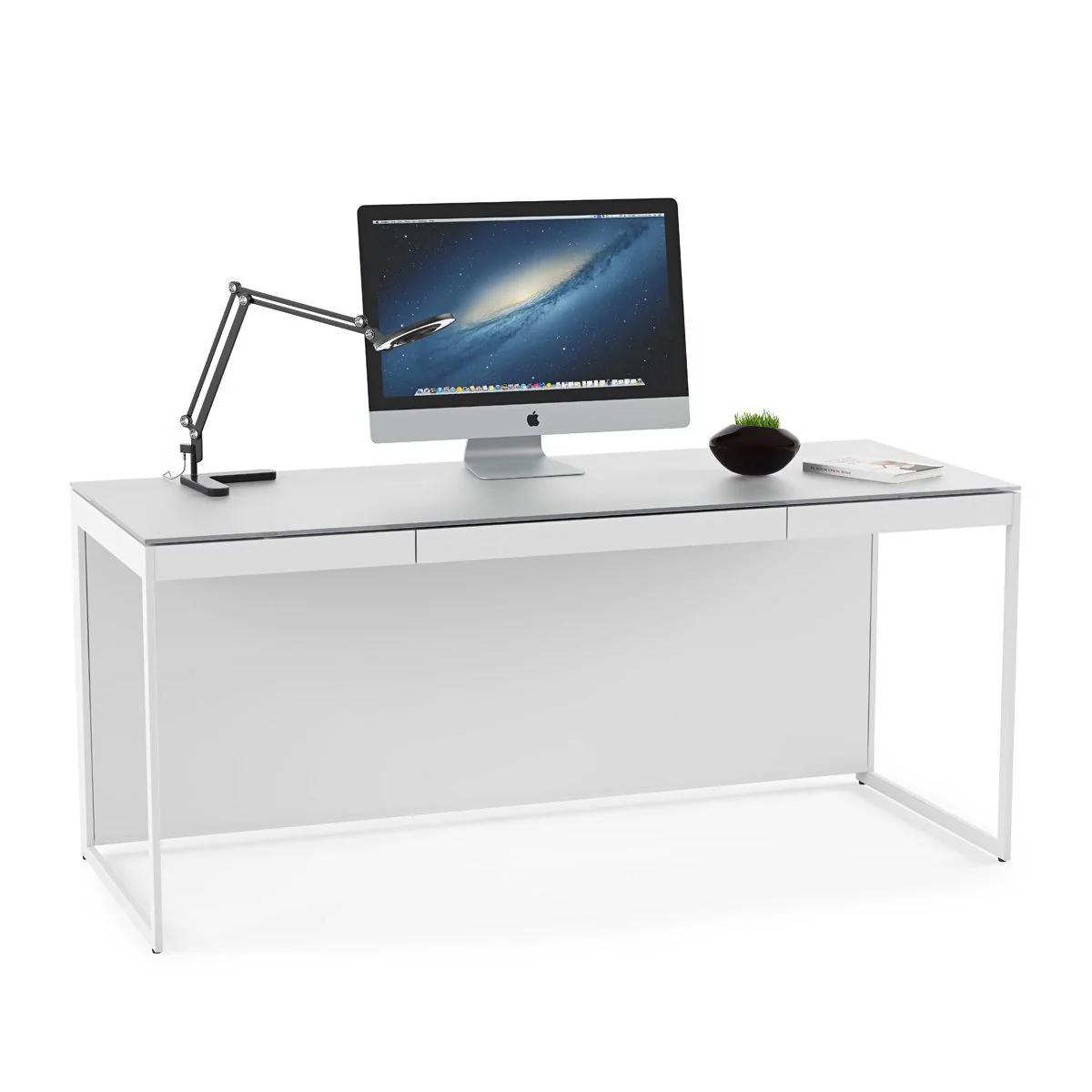 BDI Centro 6401 Office Desk (White) - Image 3