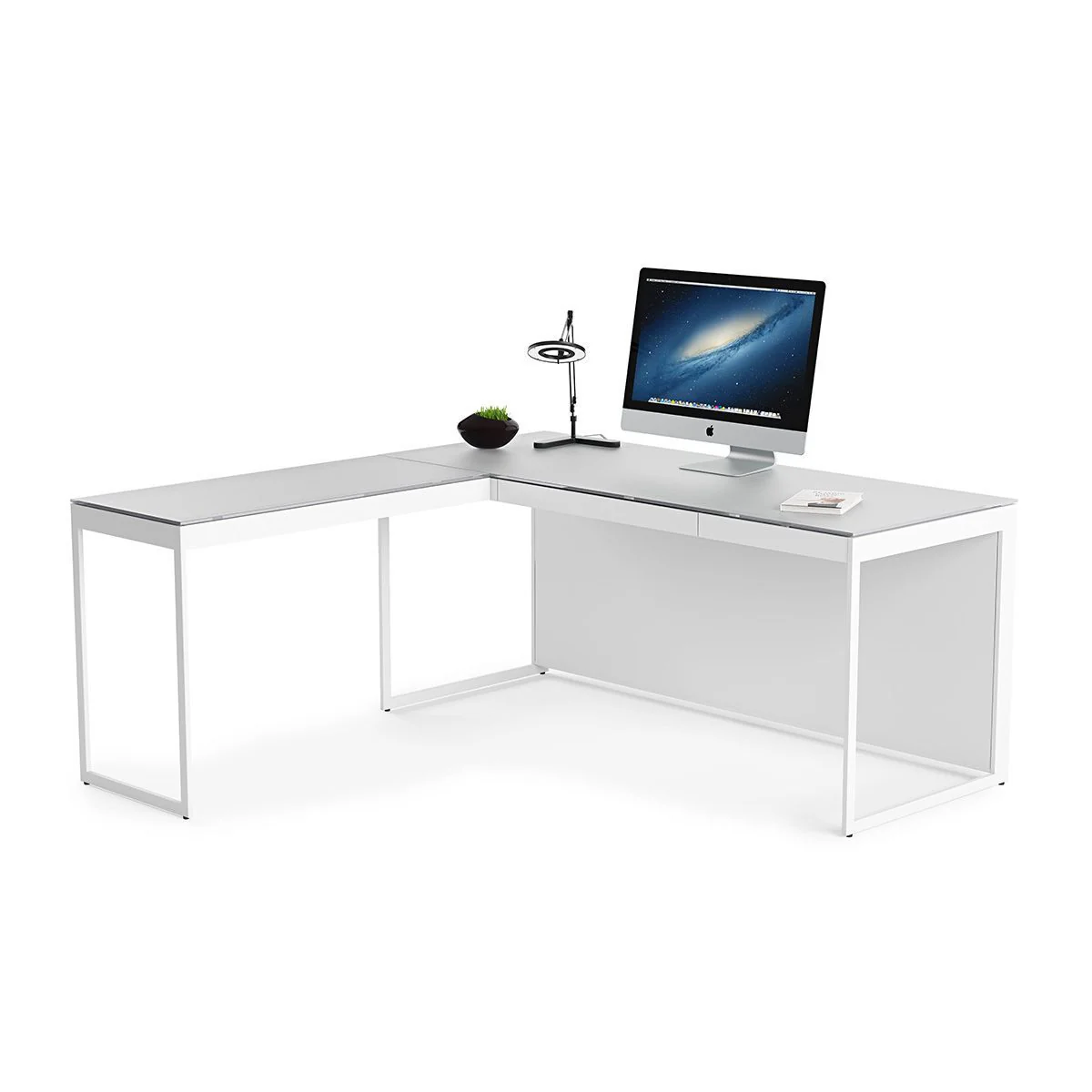 BDI Centro 6402 Desk Return (White) - Image 4