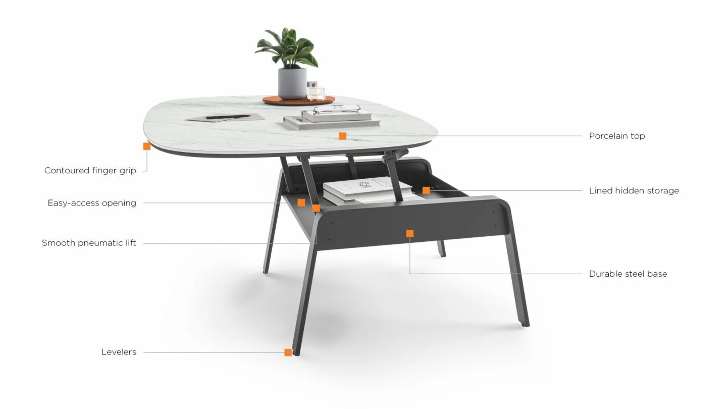 BDI Cloud 9 1182 Lift-Top Coffee Table - Image 9