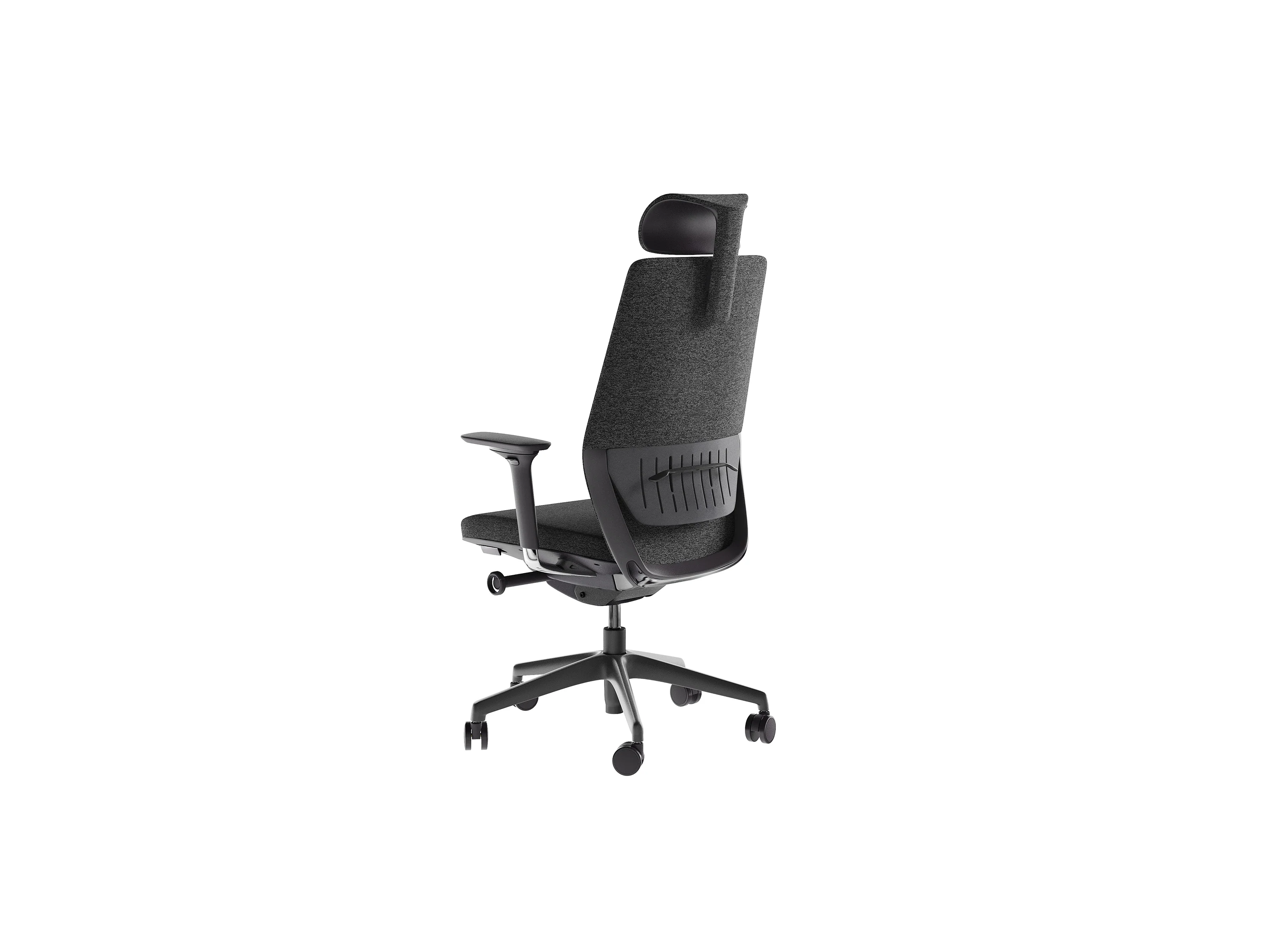 BDI Coda 3521 Task Chair (Black/Grey) - Image 2