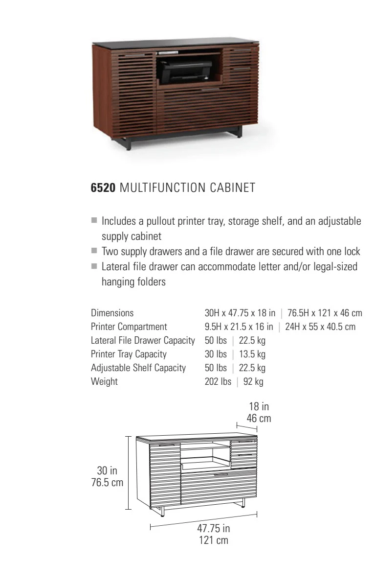 BDI Corridor Office 6520 Multi-function Office Cabinet - Image 6