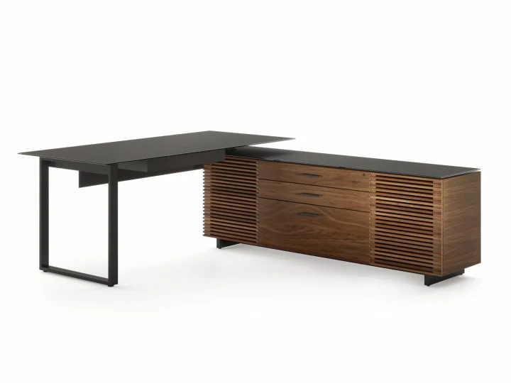 BDI Corridor Office 6531 Modern L-Shaped Executive Desk - Image 10
