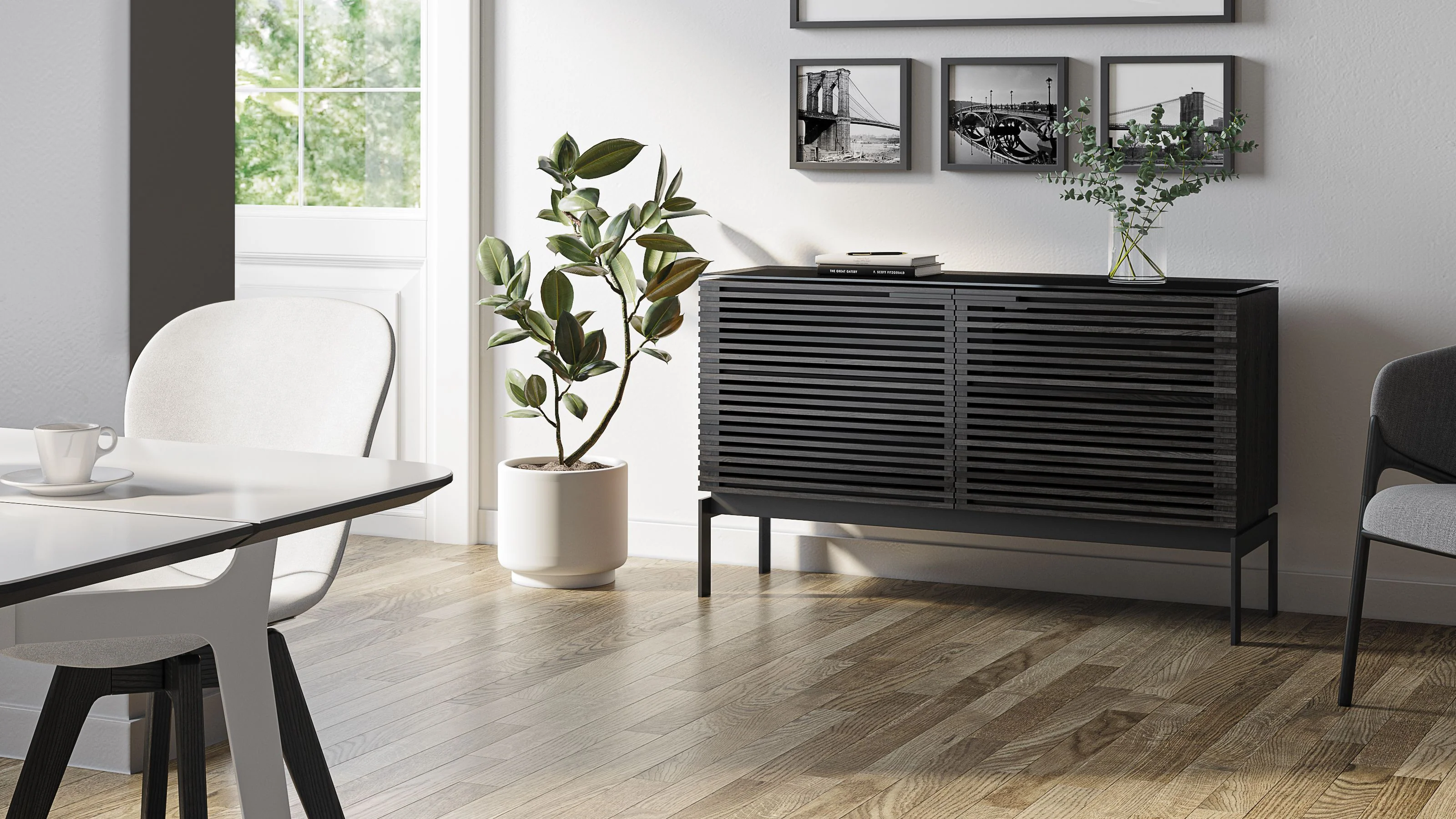 BDI Corridor SV 7128 Slim Media Cabinet & Storage Console - Image 7