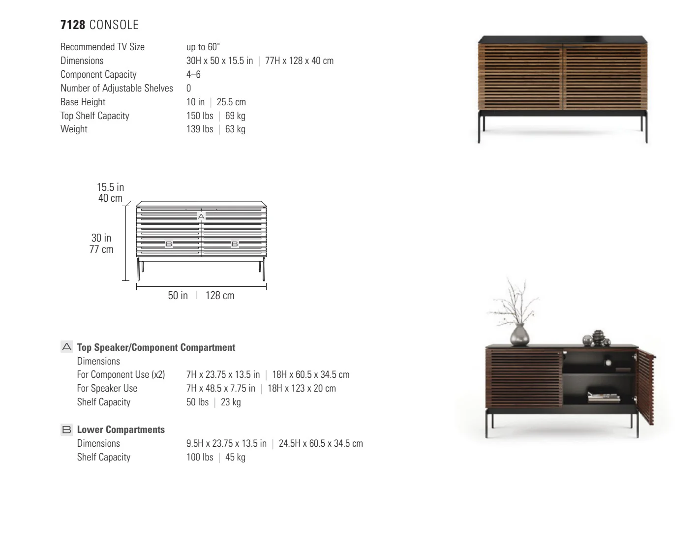 BDI Corridor SV 7128 Slim Media Cabinet & Storage Console - Image 9