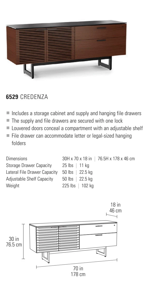 BDI Corridor Office 6529 Office & Storage Credenza - Image 13