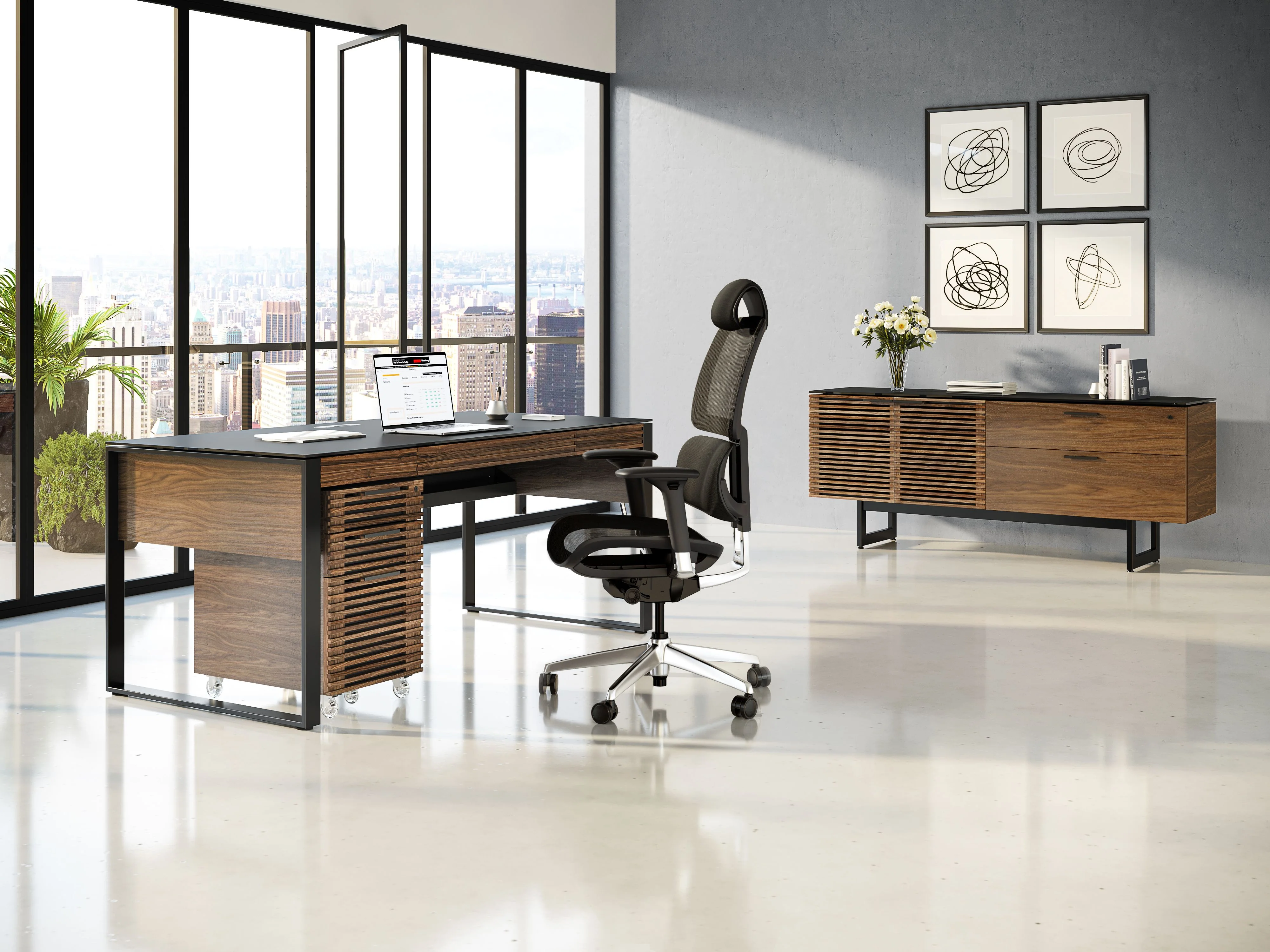 BDI Corridor Office 6529 Office & Storage Credenza - Image 8