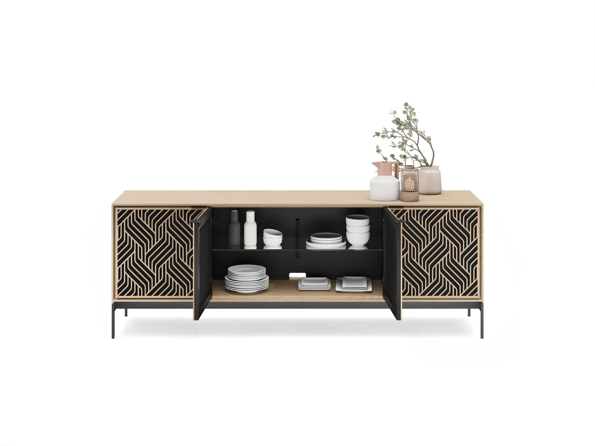 BDI Elements Weave 8709-WE Media Console and Storage Cabinet - Image 12