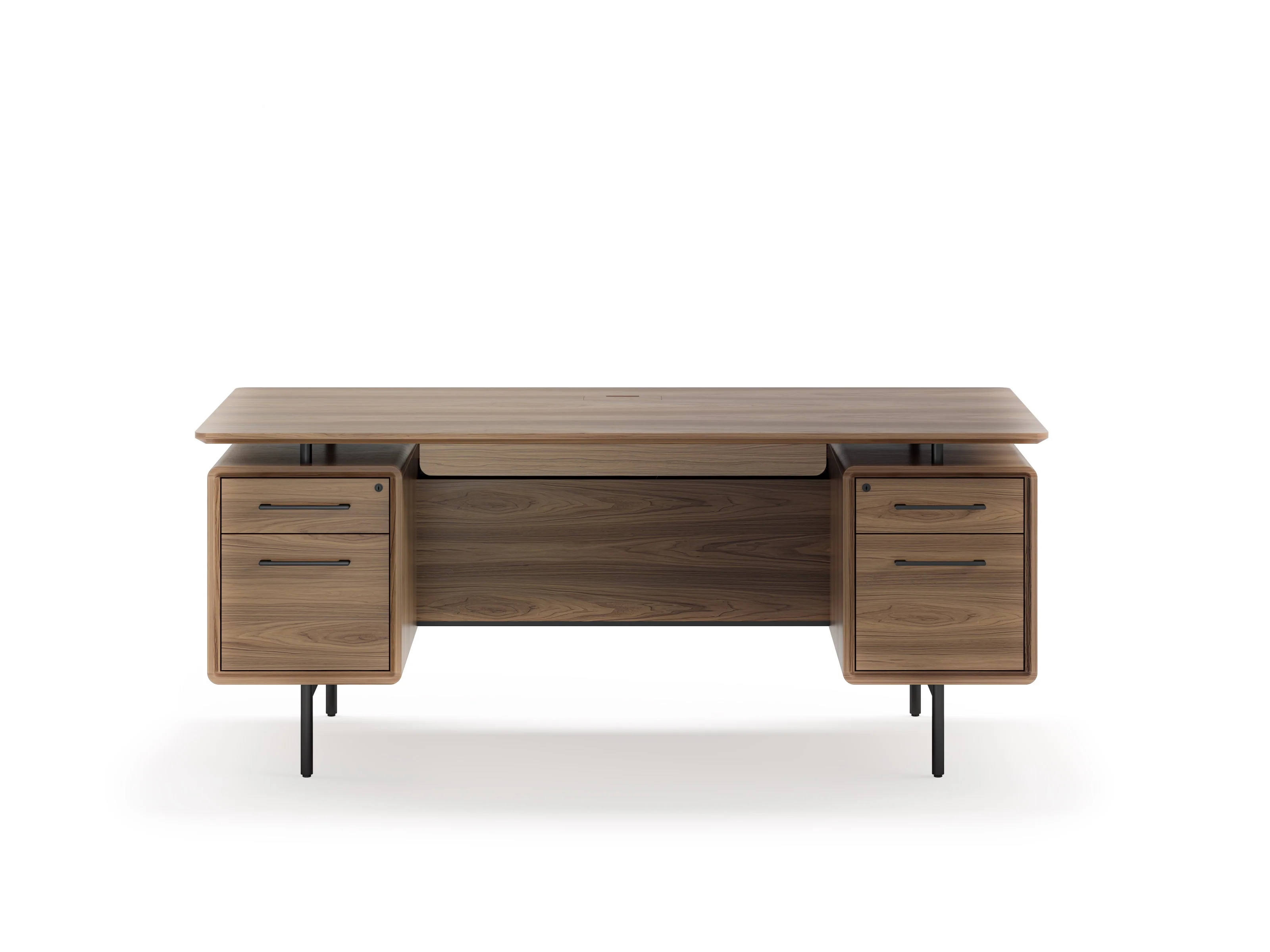 BDI LINQ Office 6821 Home Office Executive Desk (Natural Walnut)