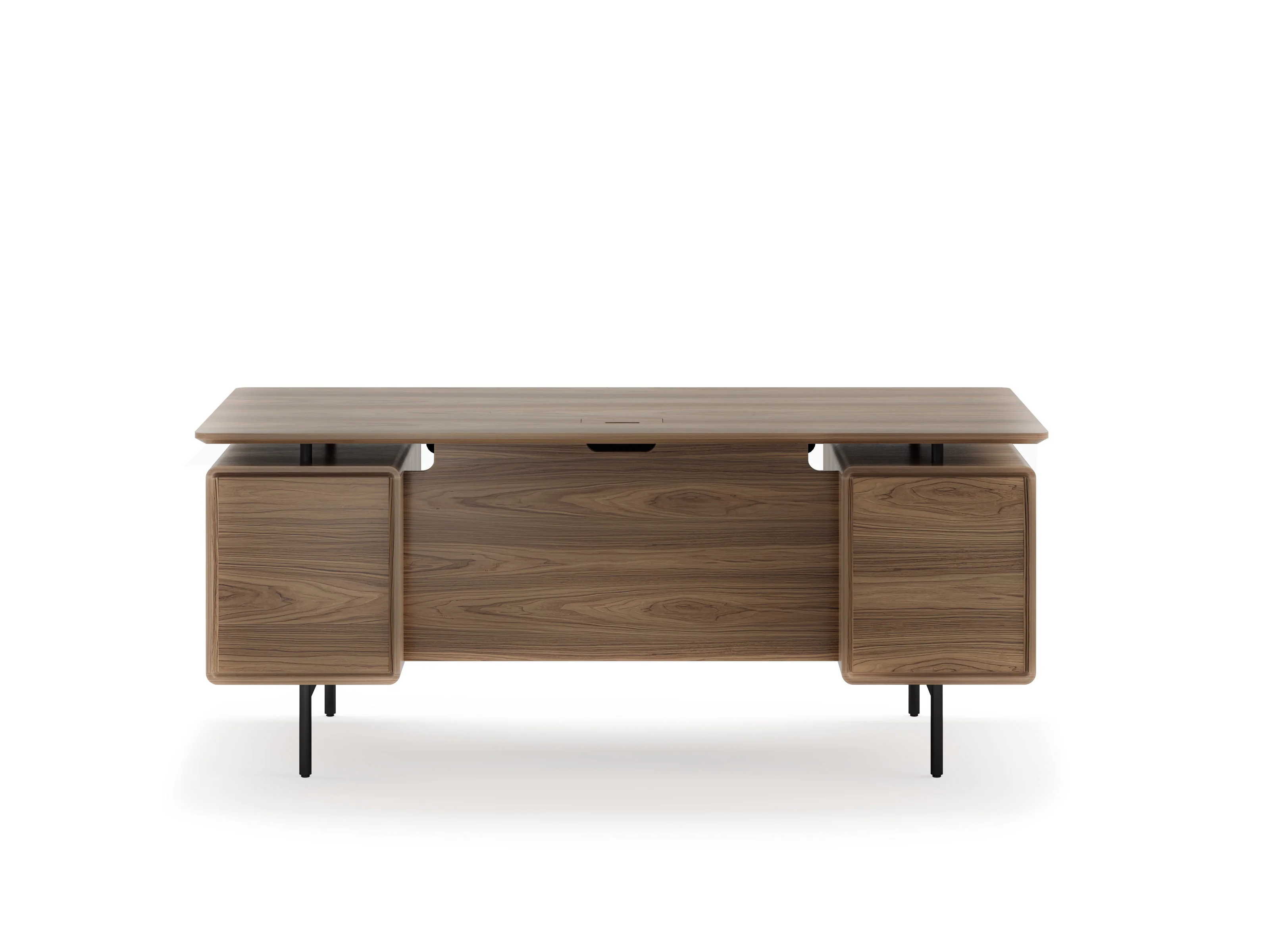 BDI LINQ Office 6821 Home Office Executive Desk (Natural Walnut) - Image 10