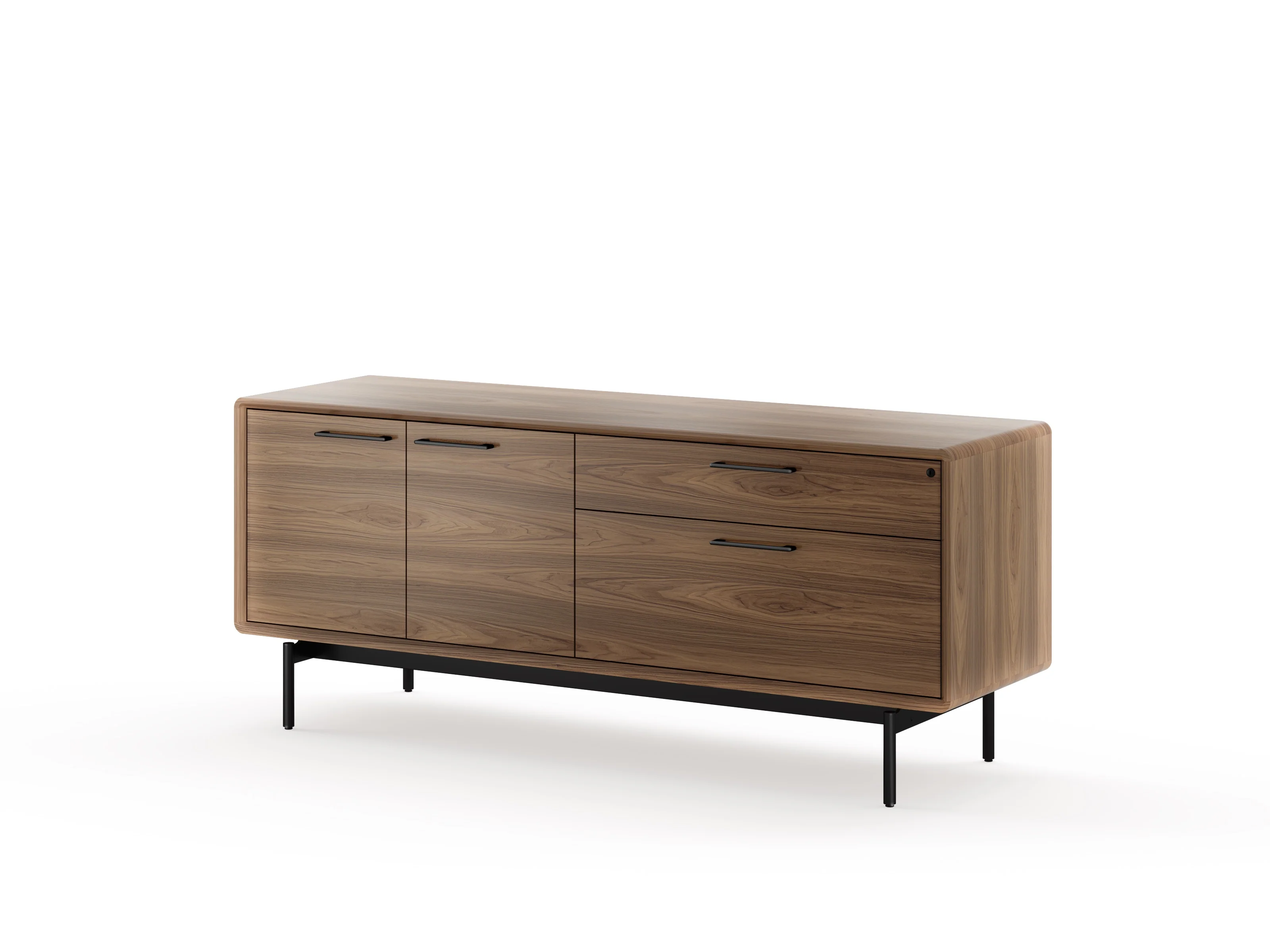 BDI LINQ Office 6829 Storage Credenza (Natural Walnut) - Image 3