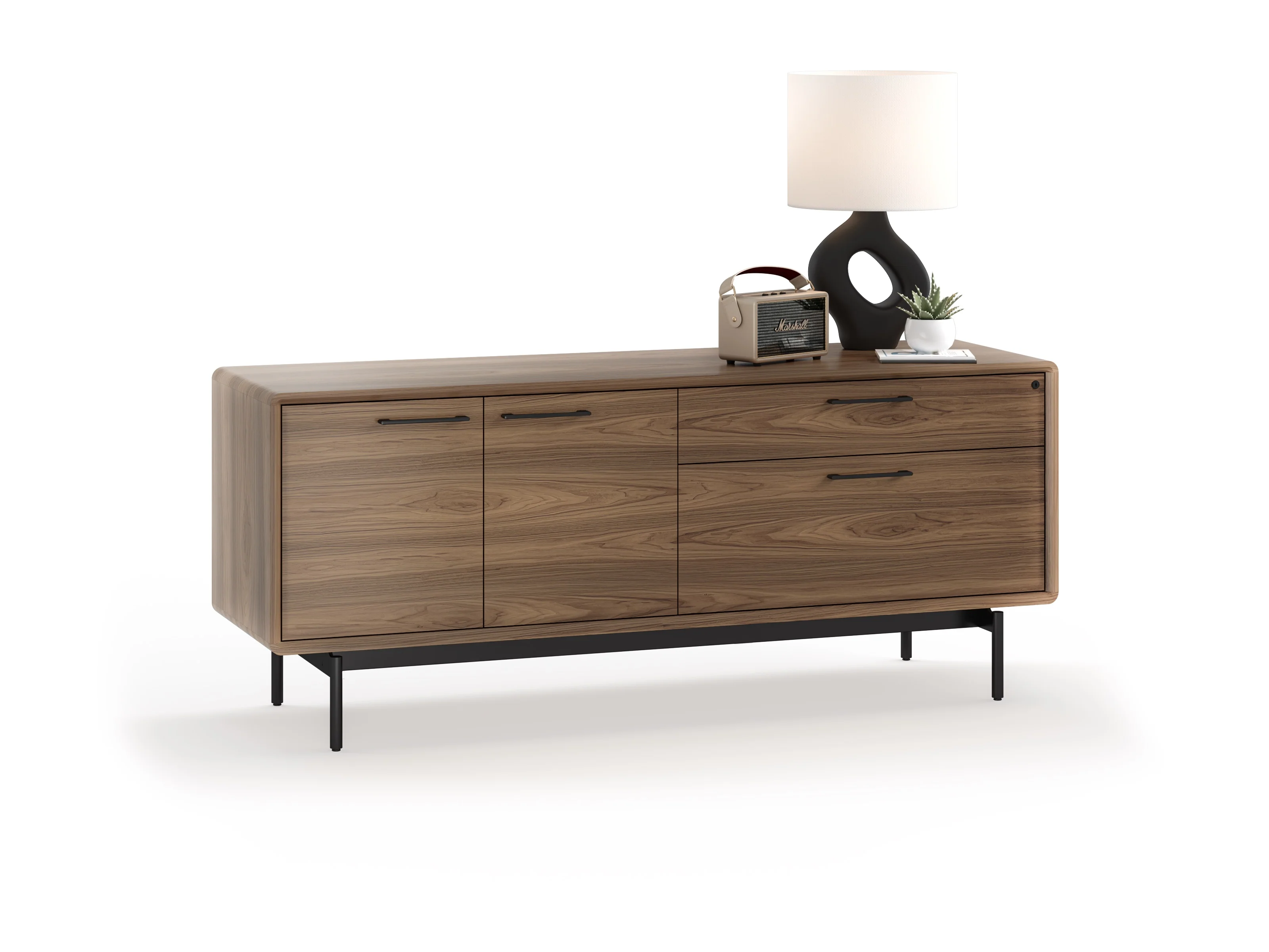 BDI LINQ Office 6829 Storage Credenza (Natural Walnut) - Image 6