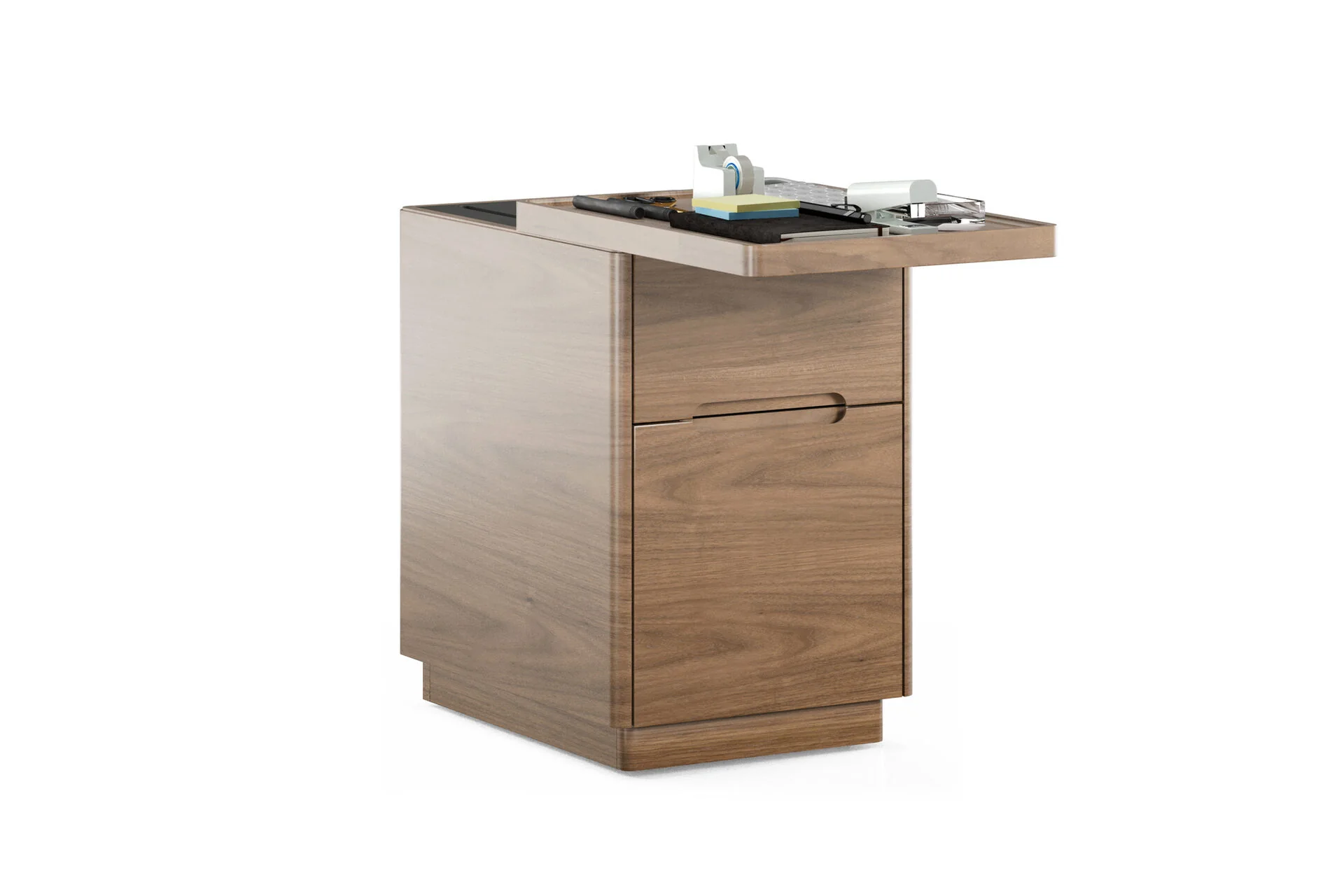BDI Luma Office 6727 File Pedestal (Natural Walnut) - Image 4