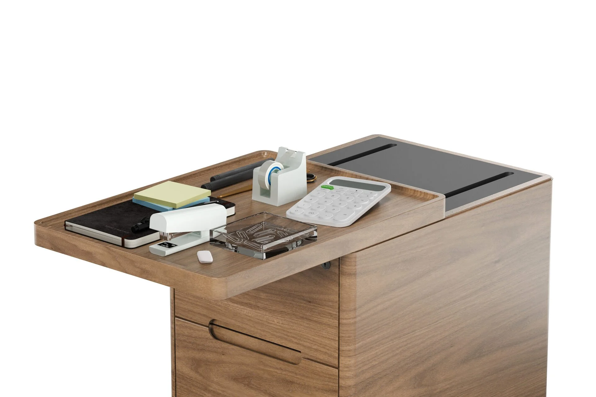 BDI Luma Office 6727 File Pedestal (Natural Walnut) - Image 5
