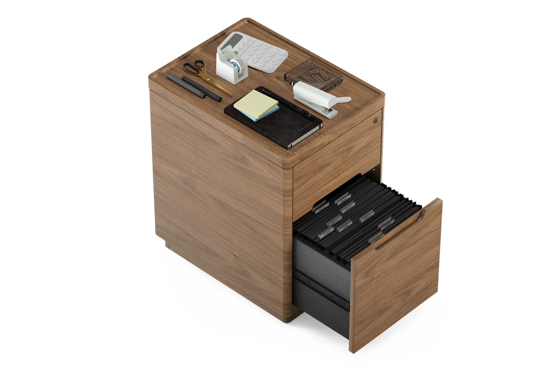BDI Luma Office 6727 File Pedestal (Natural Walnut) - Image 6