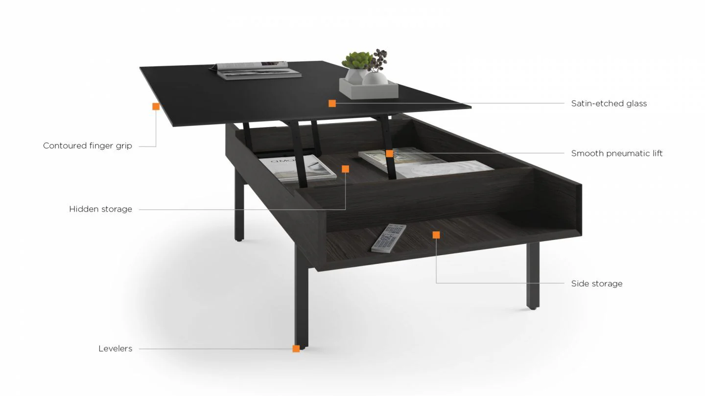 BDI Reveal 1192 Lift-Top Coffee Table - Image 14