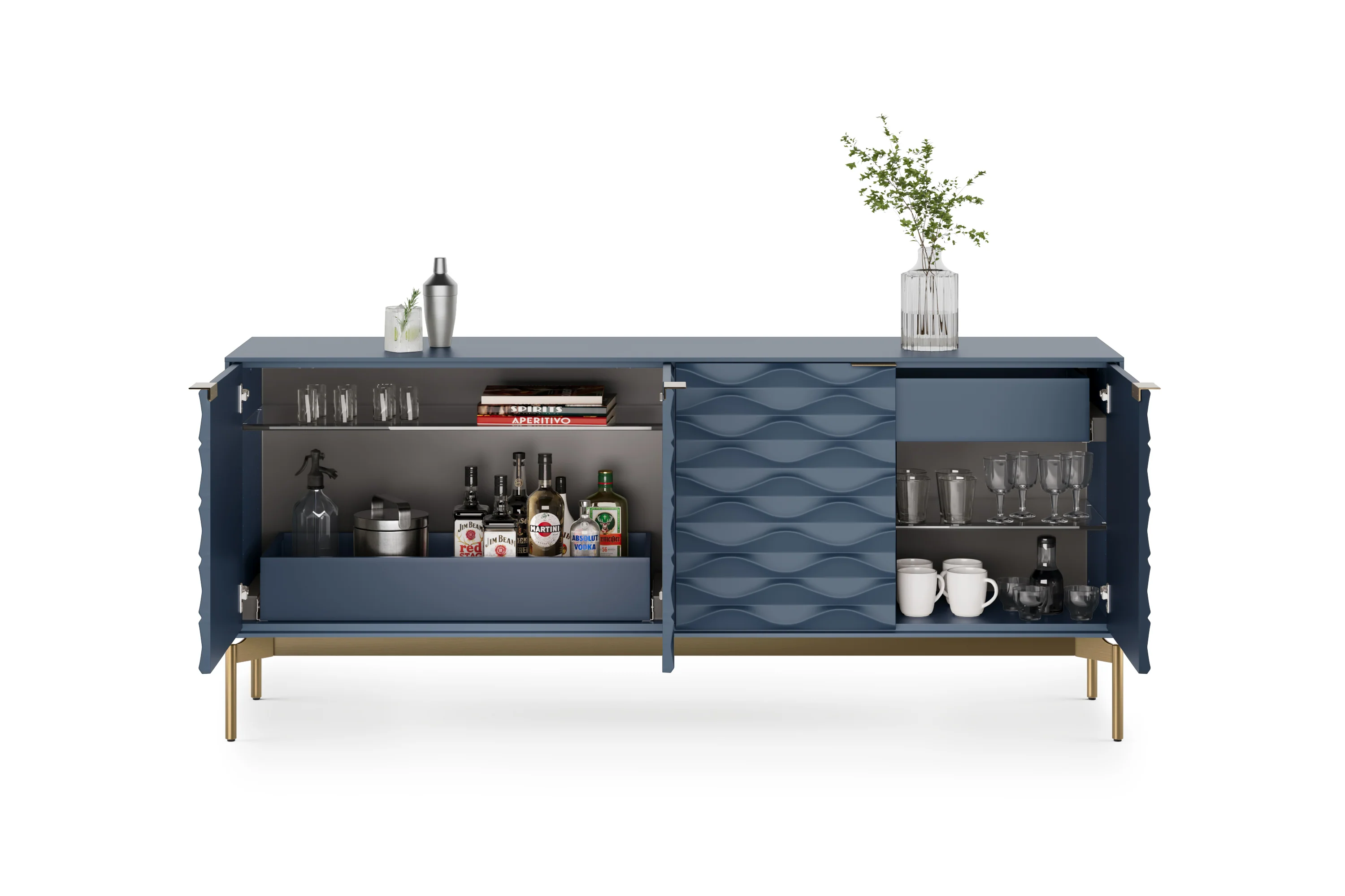 BDI Ripple 7629 Media Storage Credenza - Image 6