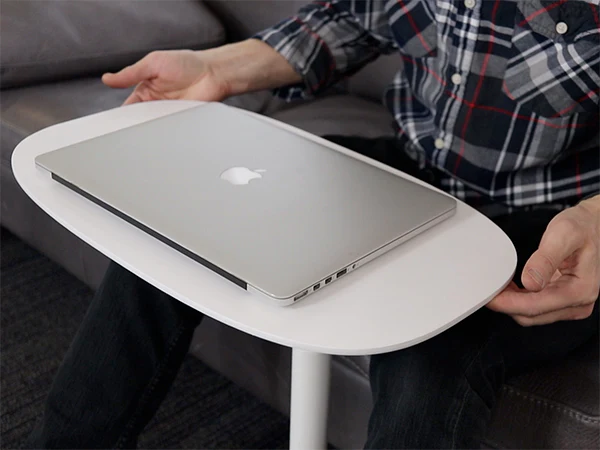 BDI Serif 1045 Lift Height Adjustable Laptop & Side Table - Image 4