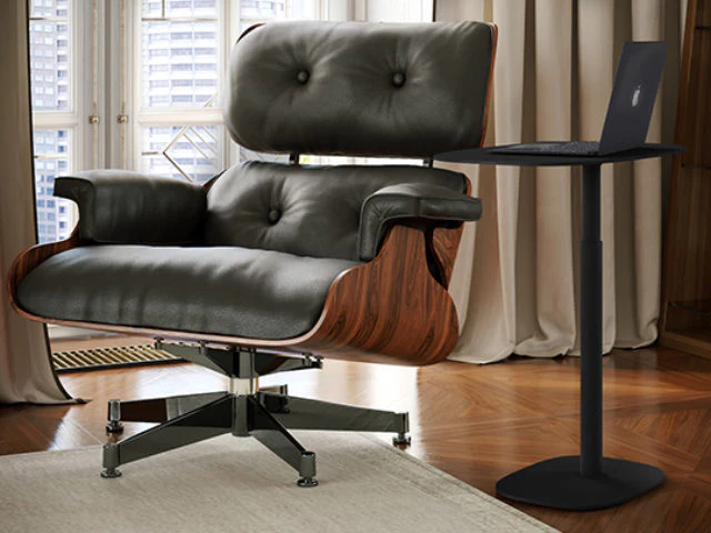 BDI Serif 1045 Lift Height Adjustable Laptop & Side Table - Image 7