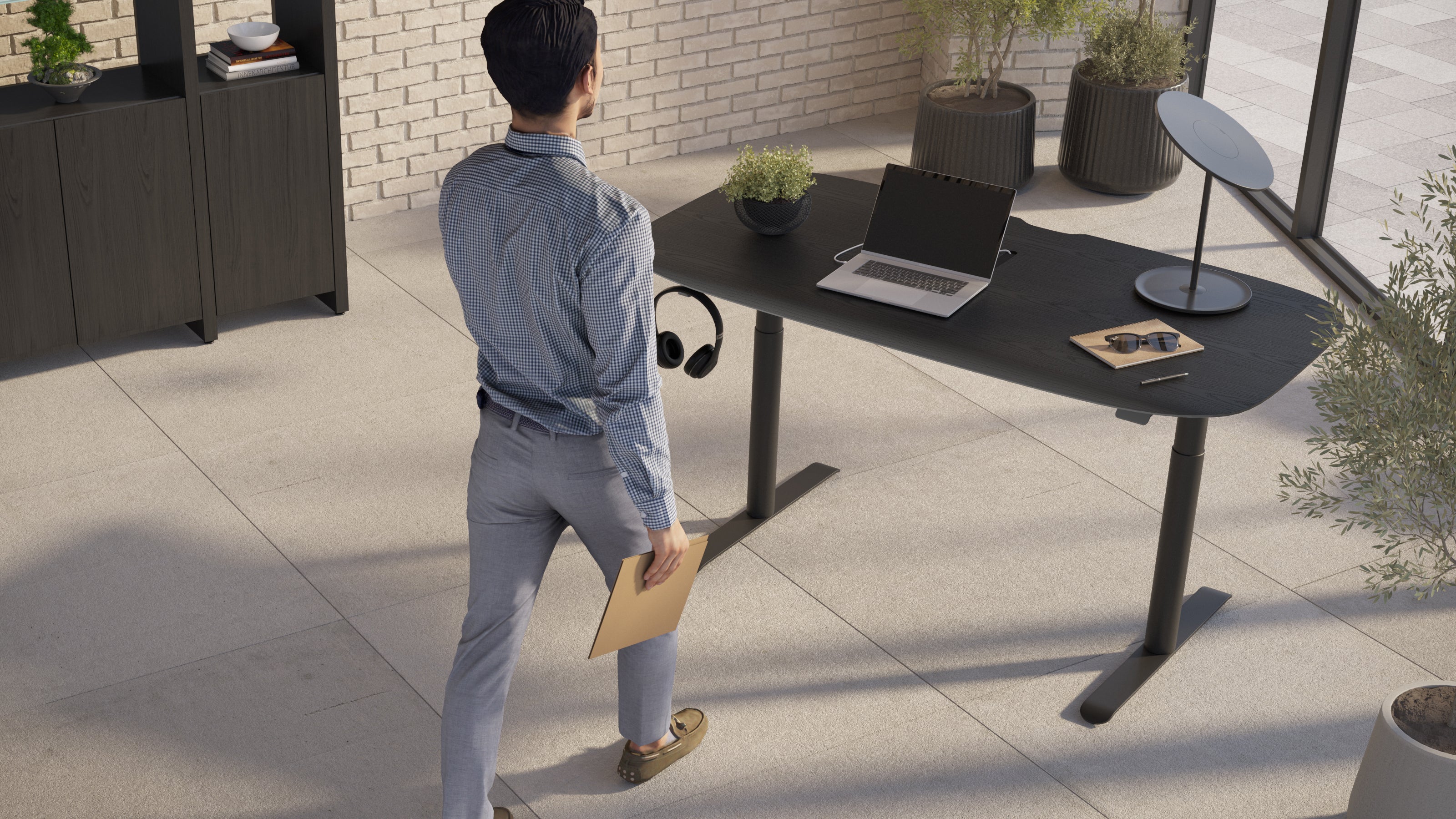 BDI Soma Office 6351 Lift Standing Desk 60 Inches - Image 7