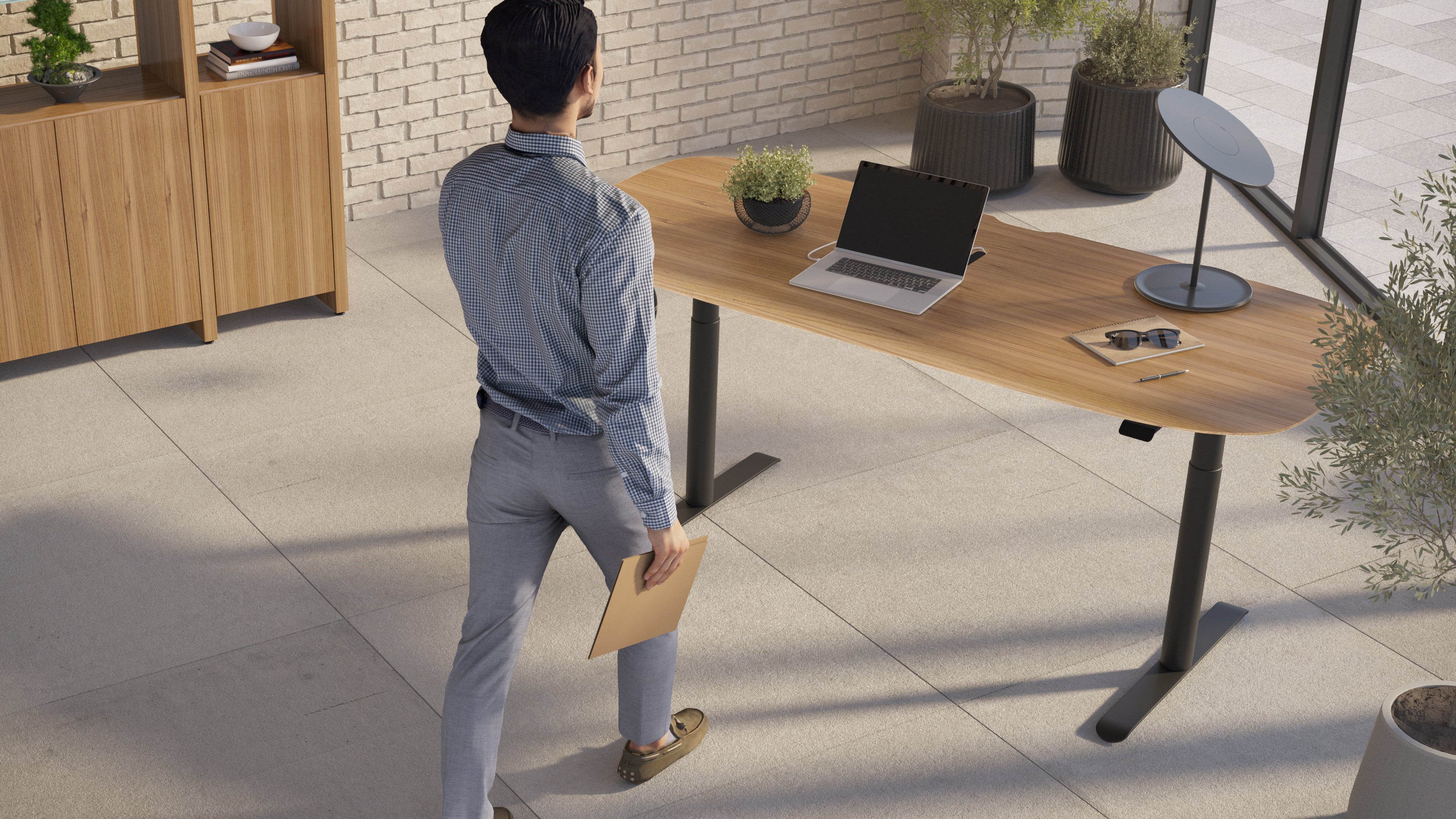 BDI Soma Office 6352 Lift Standing Desk 72 Inches - Image 7
